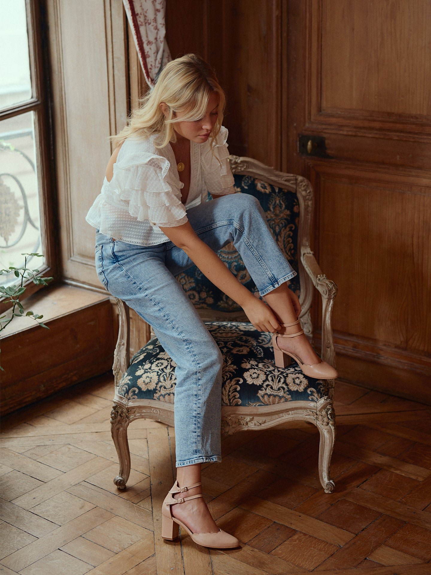 Babies in nappa leather with heels EMZI PARIS Pink