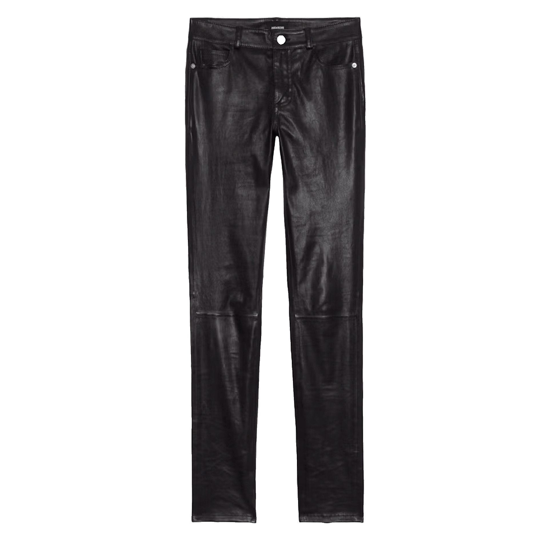 Pantalon slim en cuir ZADIG&VOLTAIRE Noir