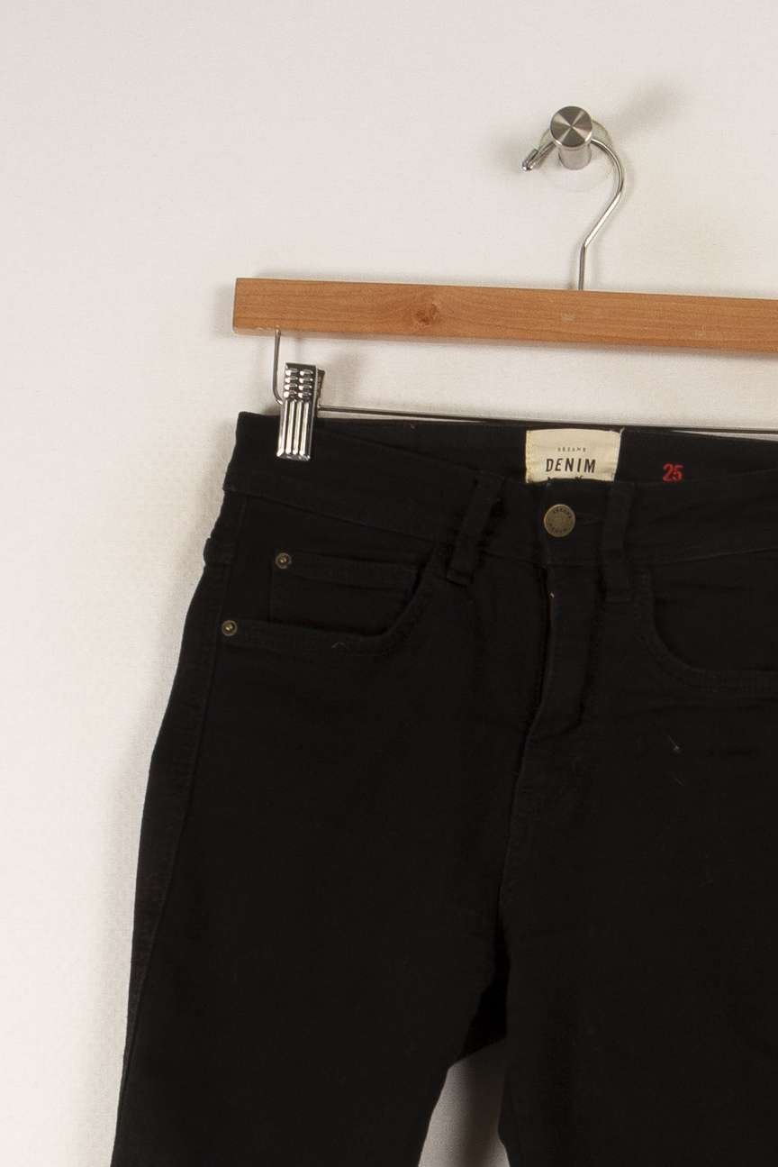Cropped slim jeans with studs SEZANE - Seconde main Black