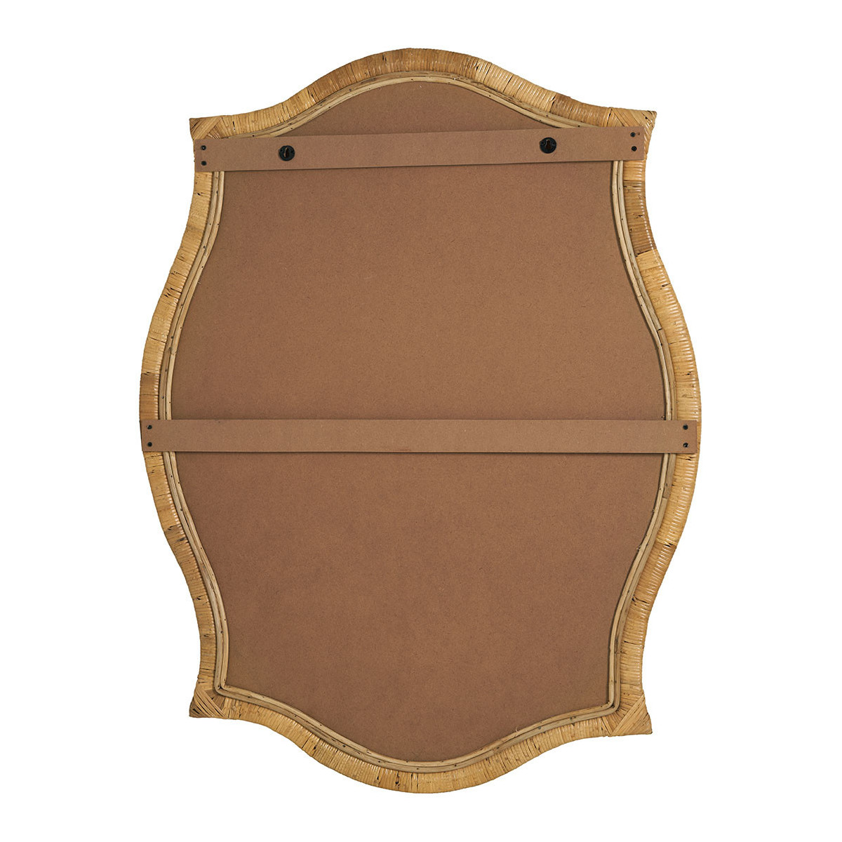 Wicker mirror BLANC D'IVOIRE Beige