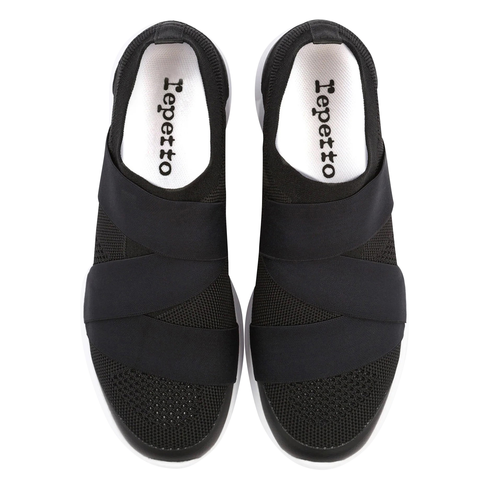 Sneakers met stretch mesh lint REPETTO Zwart