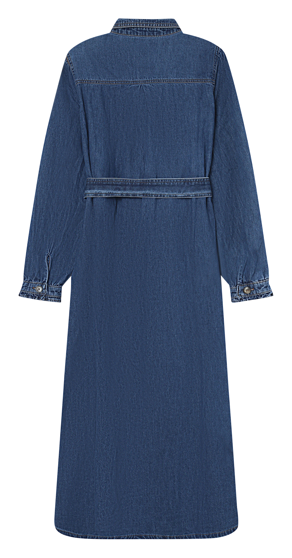 Long cotton-blend dress GRACE ET MILA Blue