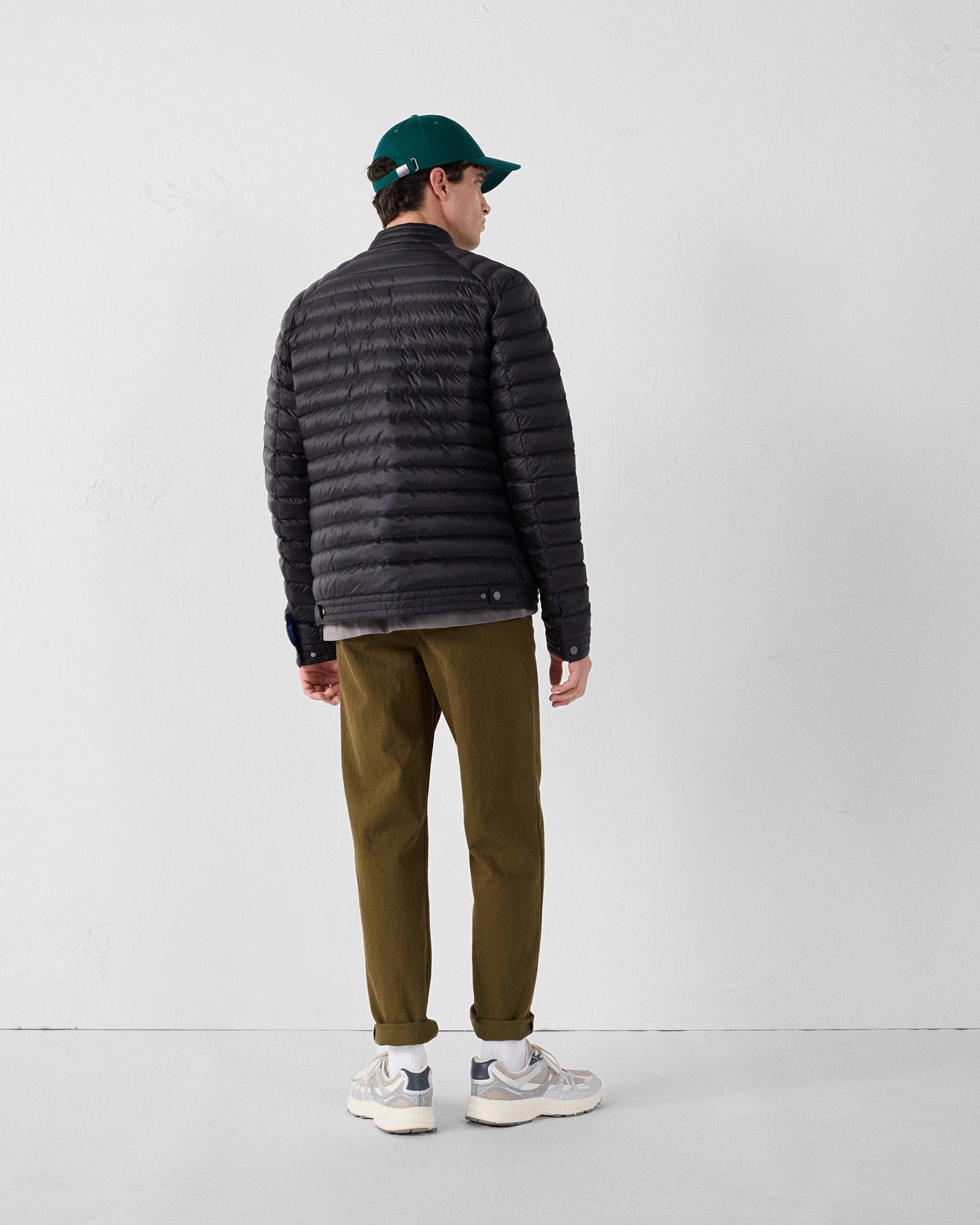 Bastien biker collar puffer jacket JOTT Black