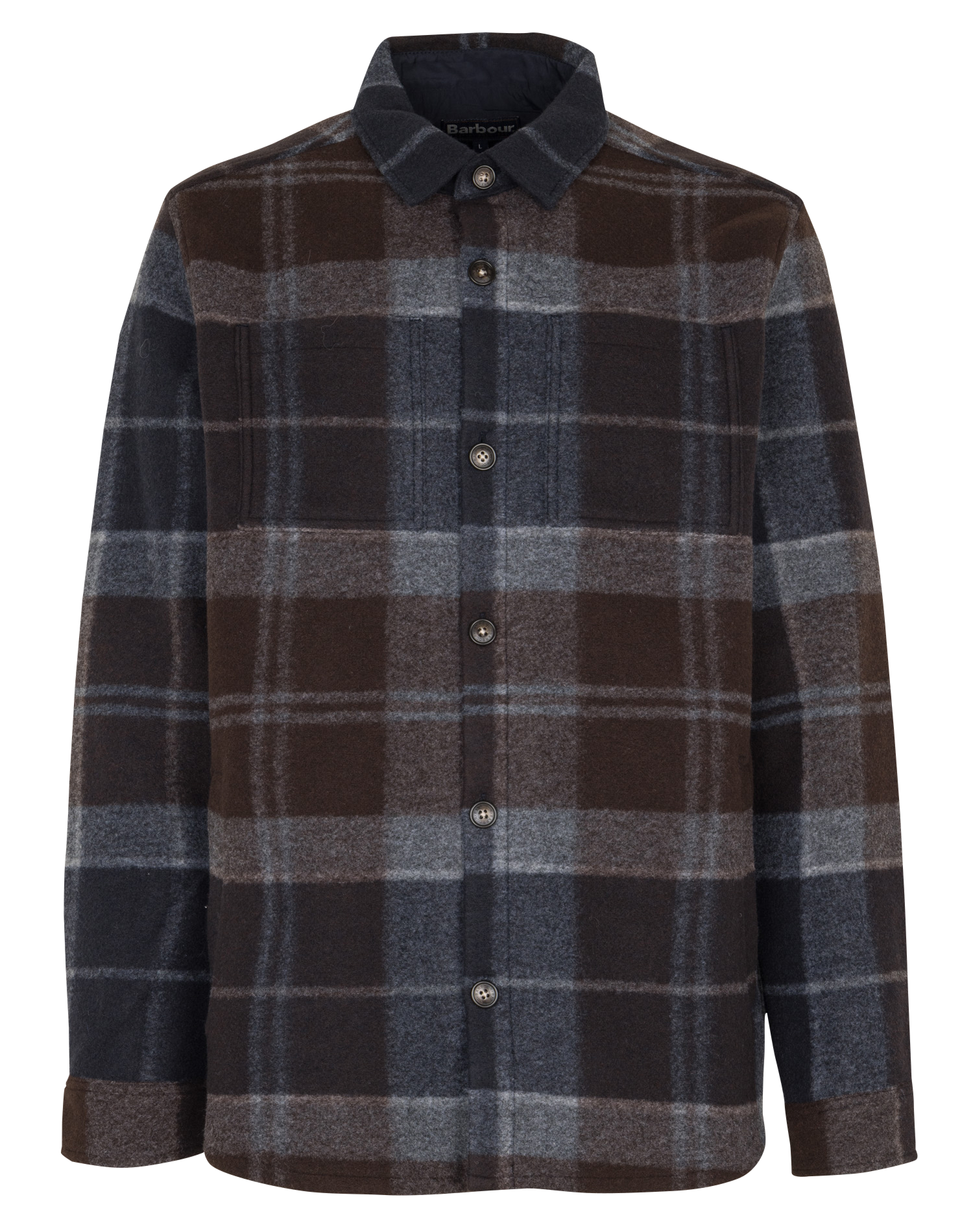 Geruite overshirt BARBOUR Bruin