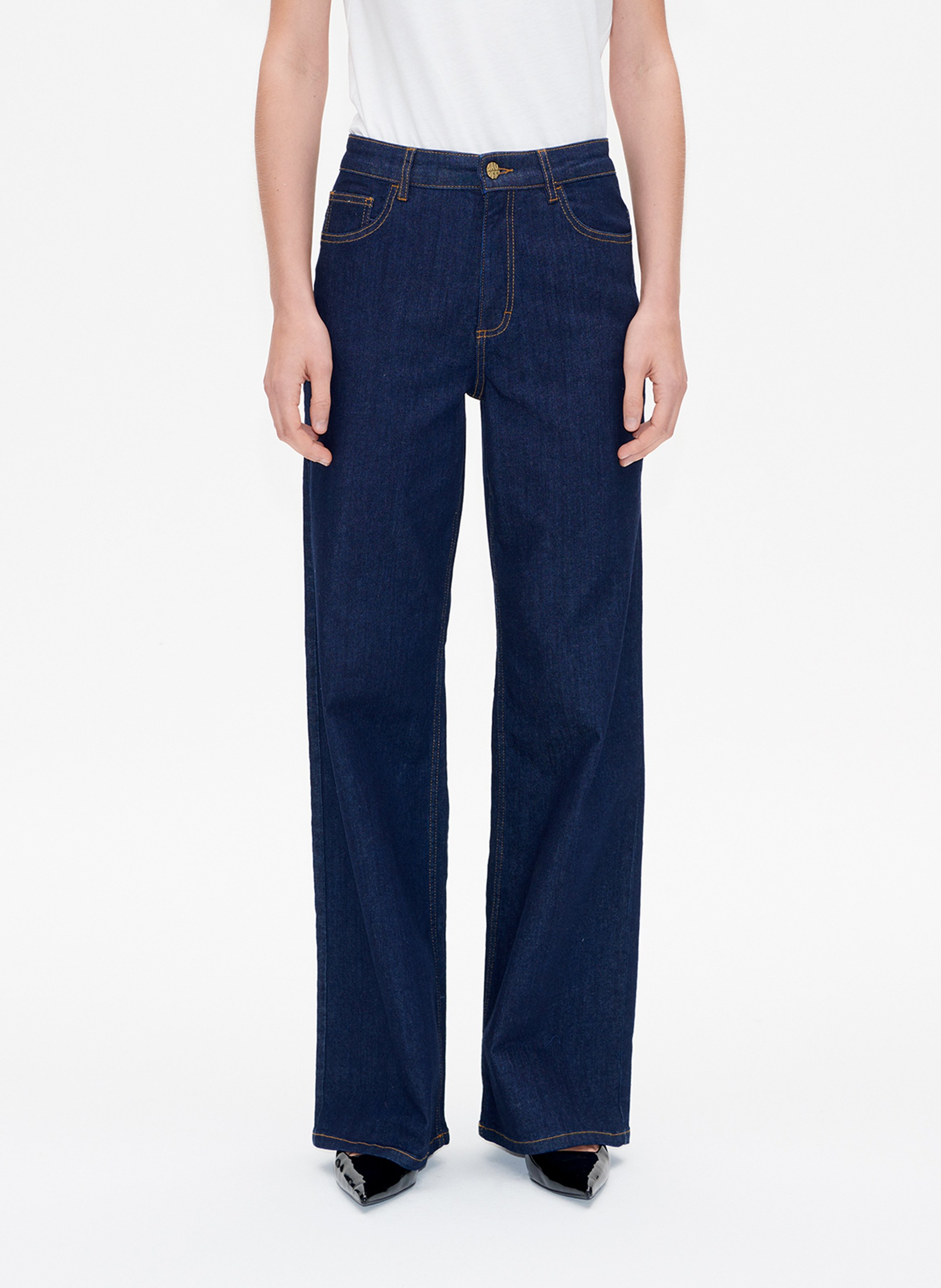 Jean large en coton mélangé BAUM UND PFERDGARTEN Bleu