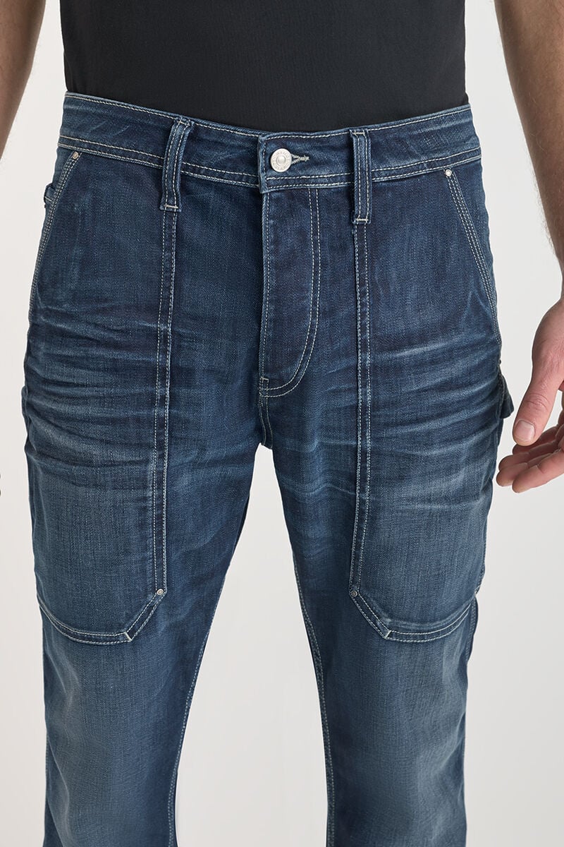 Loose jeans, wide loose fit, length 34 LE TEMPS DES CERISES Blue