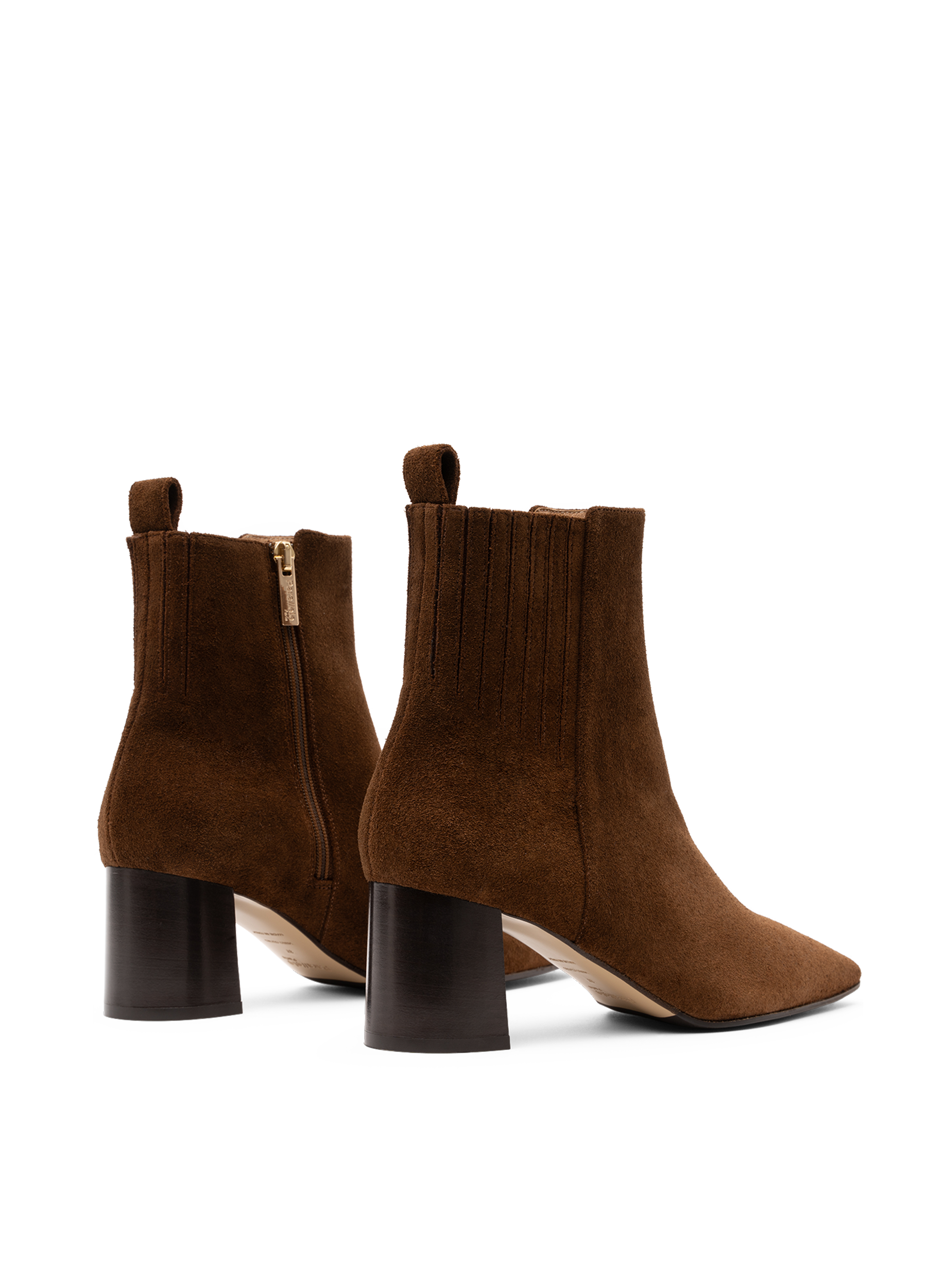 Cognac calf leather ankle boots PARALLELE PARIS Brown