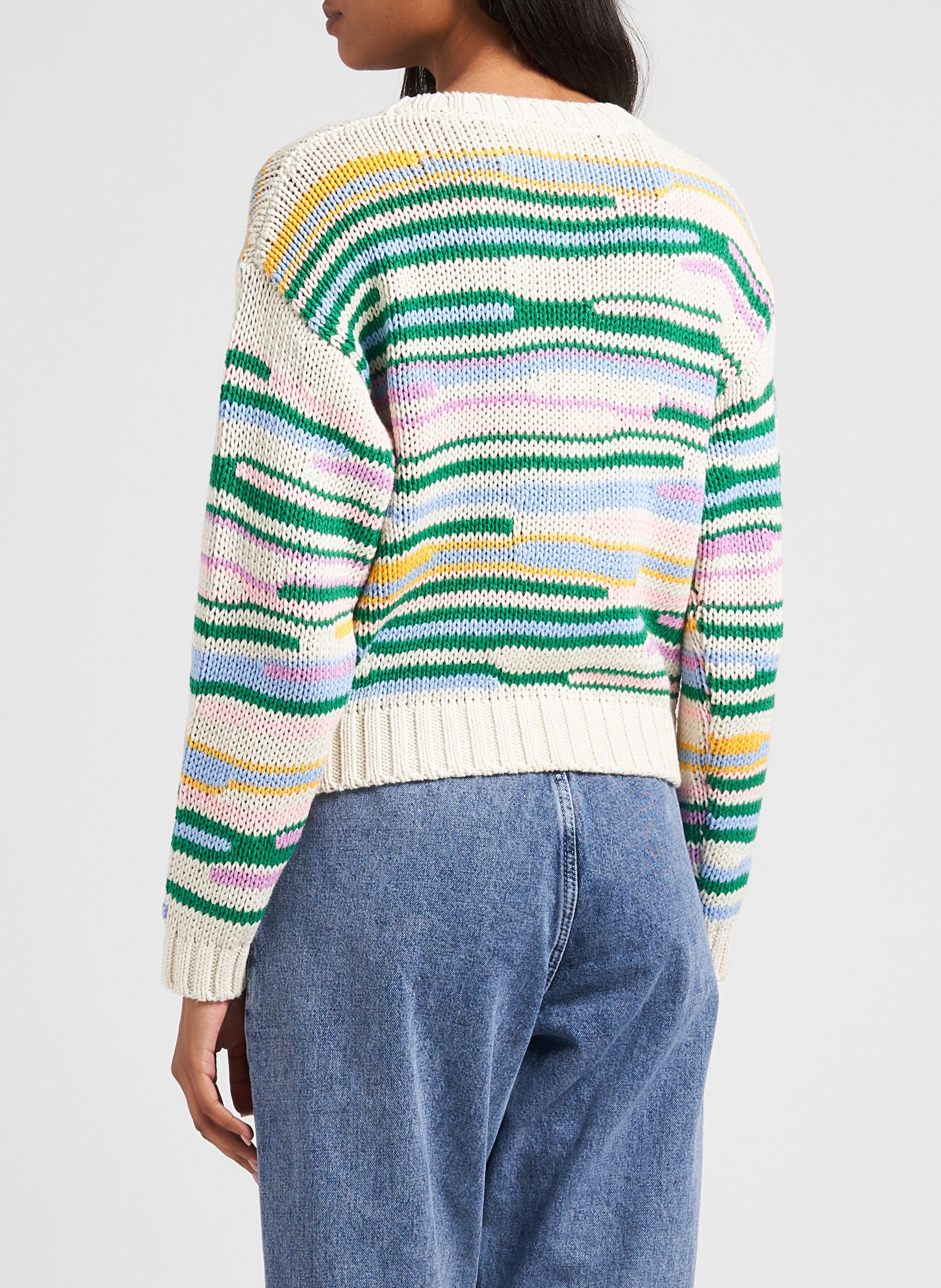Round-neck knit sweater INDEE Multicolored