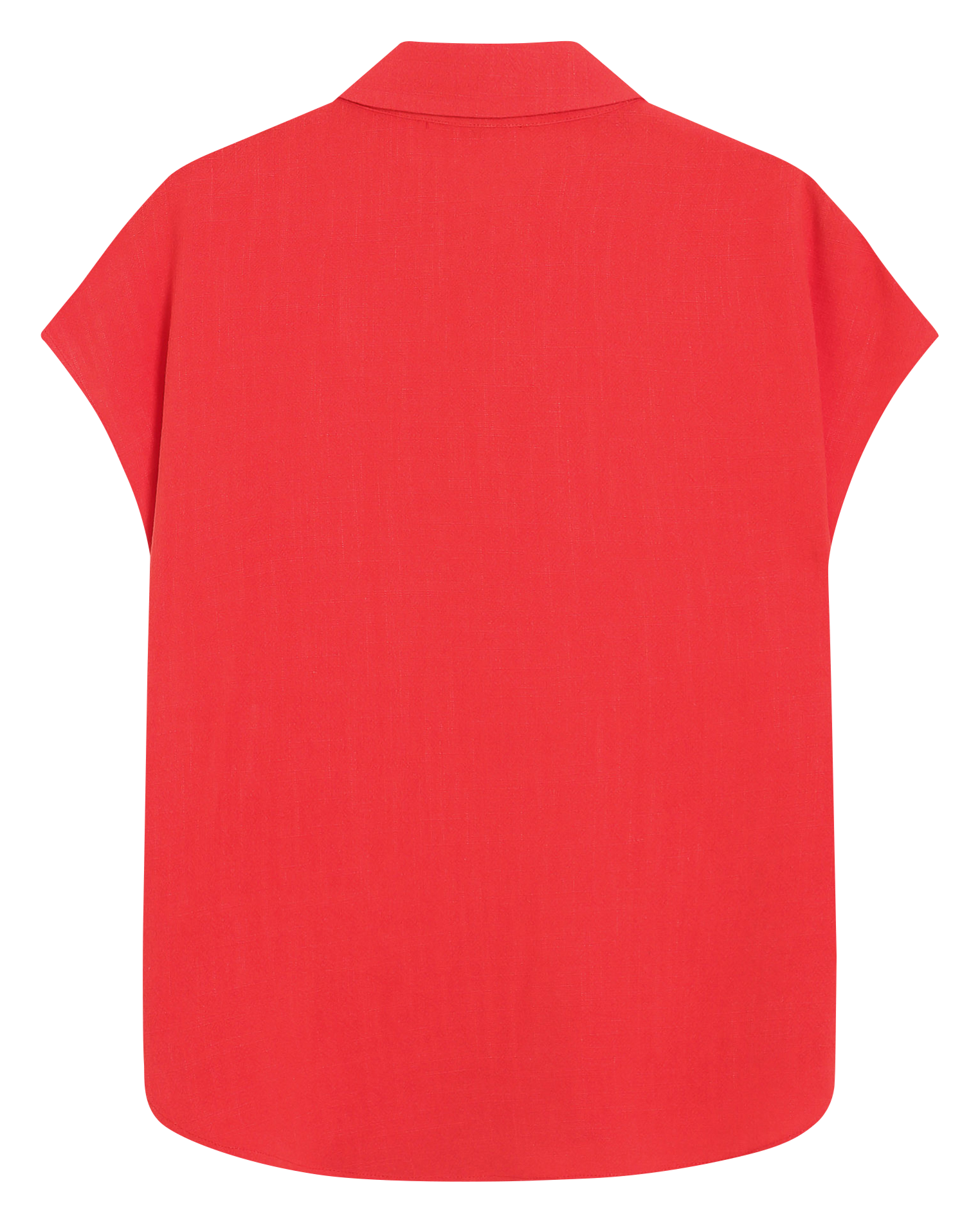 Chemise manches courtes unie GRACE ET MILA Rouge