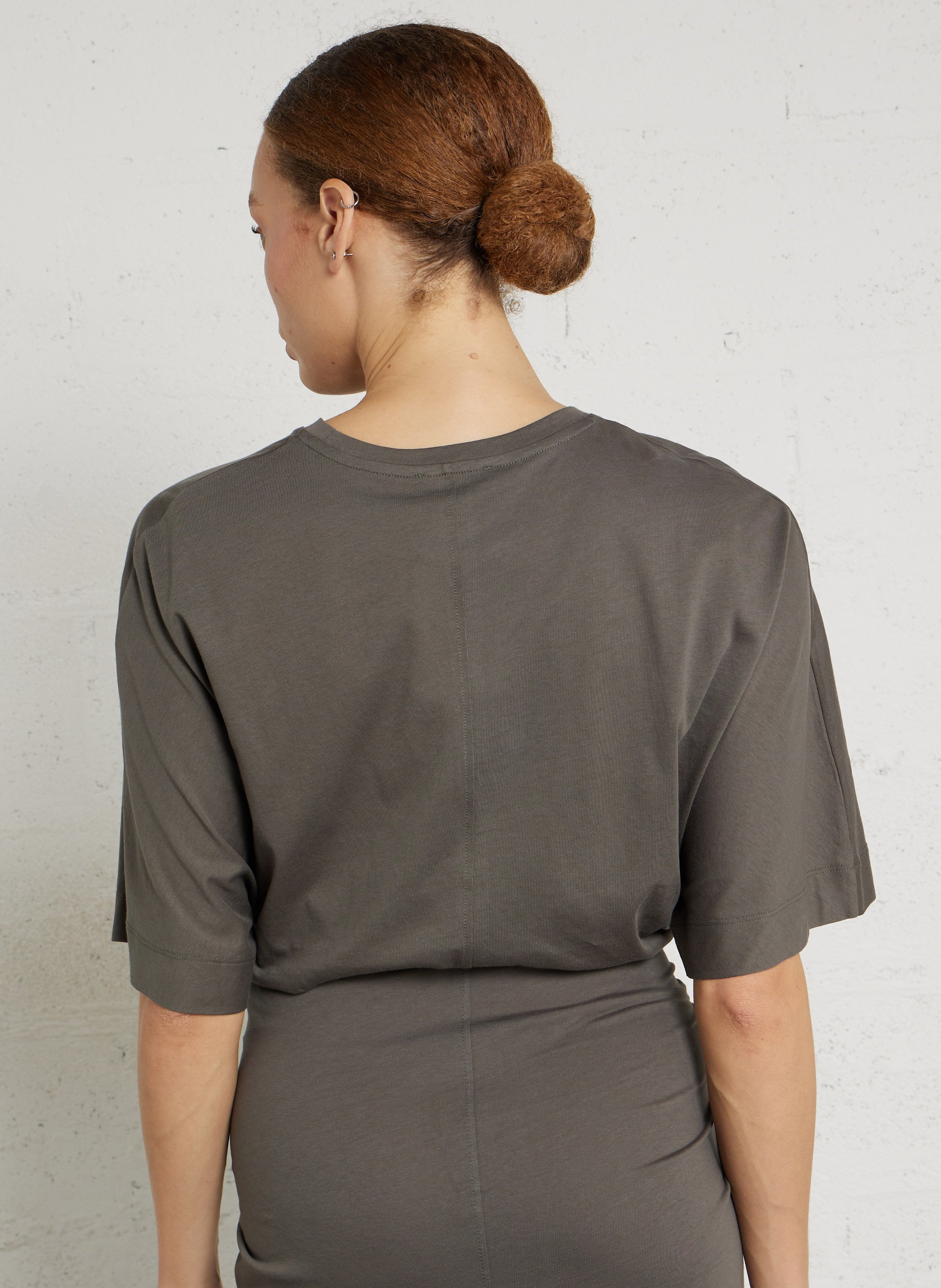 Ruimvallend T-shirt van biokatoen met ronde hals SOEUR Blauw