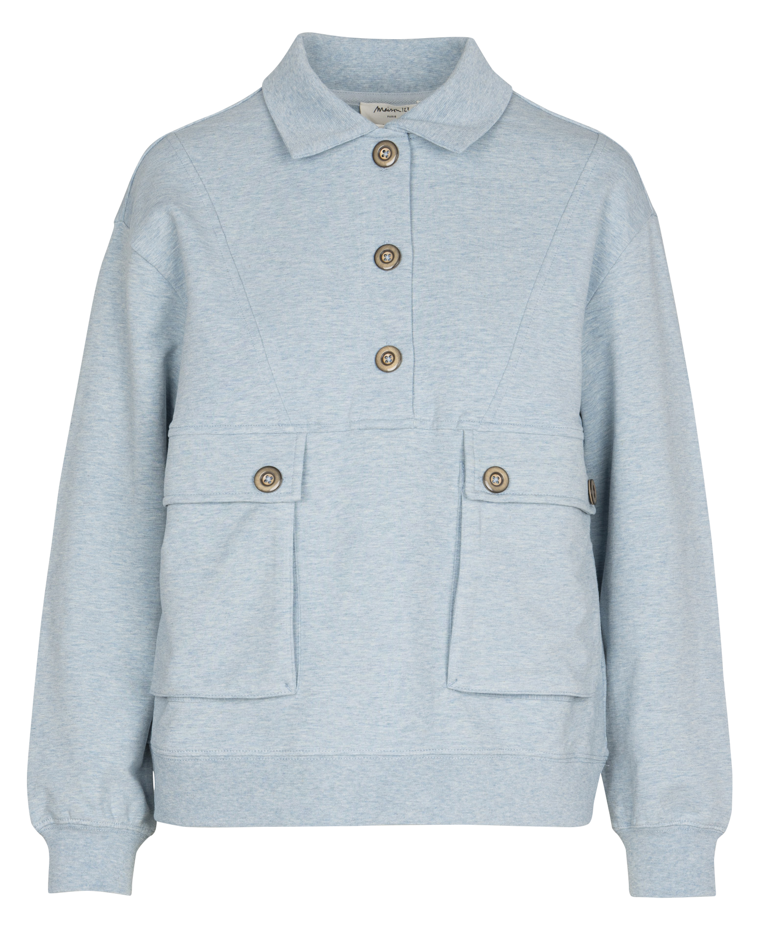 Polo collar sweatshirt in blended cotton MAISON 123