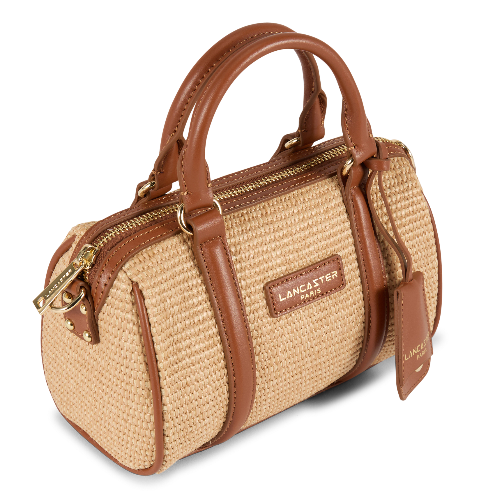 Sac cabas en cuir LANCASTER PARIS Marron