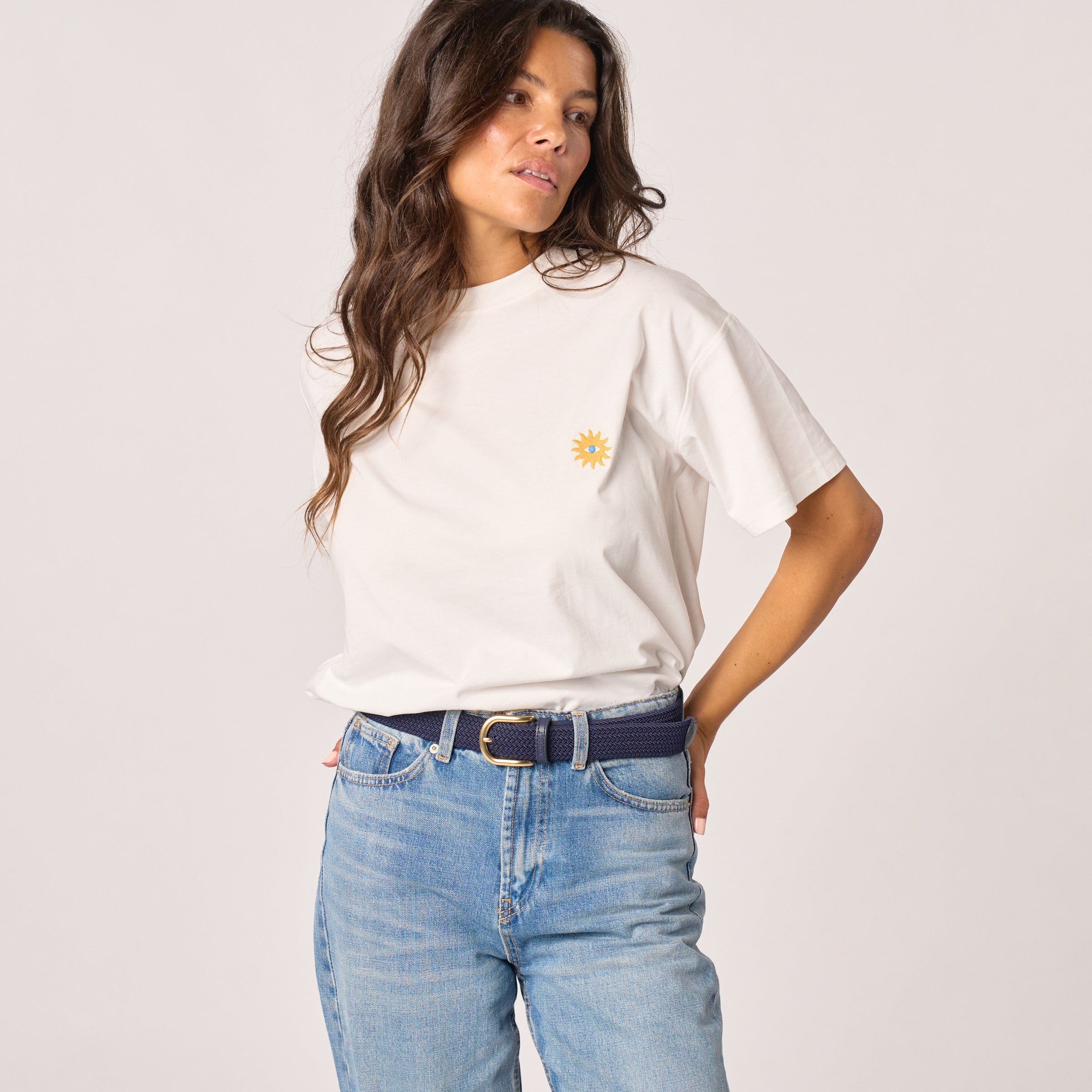 Solid Elastic Braided Belt BILLYBELT Blue