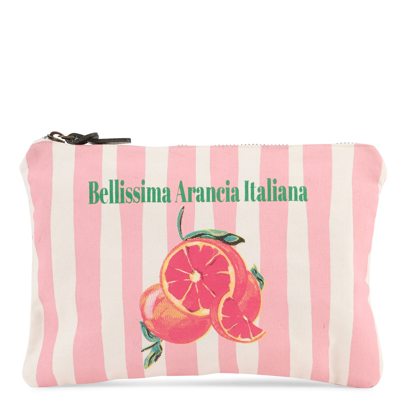 Gestreifte Clutch MKT Rosa