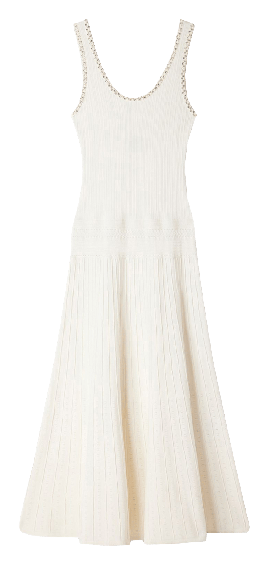 Robe longue en maille SANDRO Wit