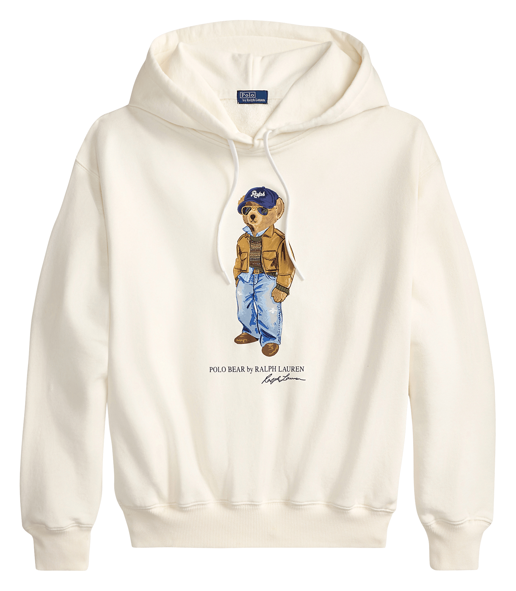 Hoodie met zeefdruk van gemengd katoen POLO RALPH LAUREN Wit