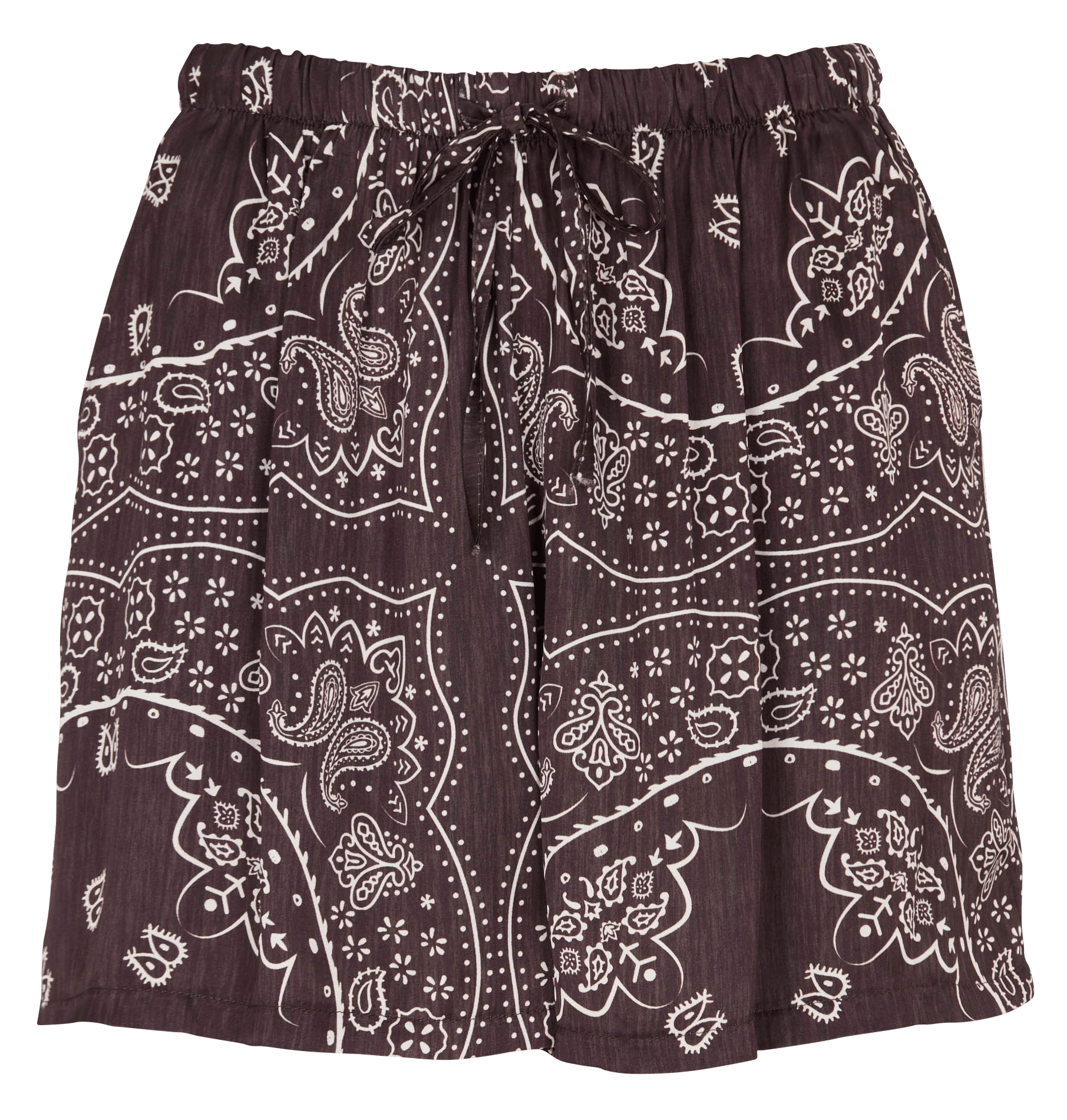 Fluid printed shorts AOKYANOS Brown