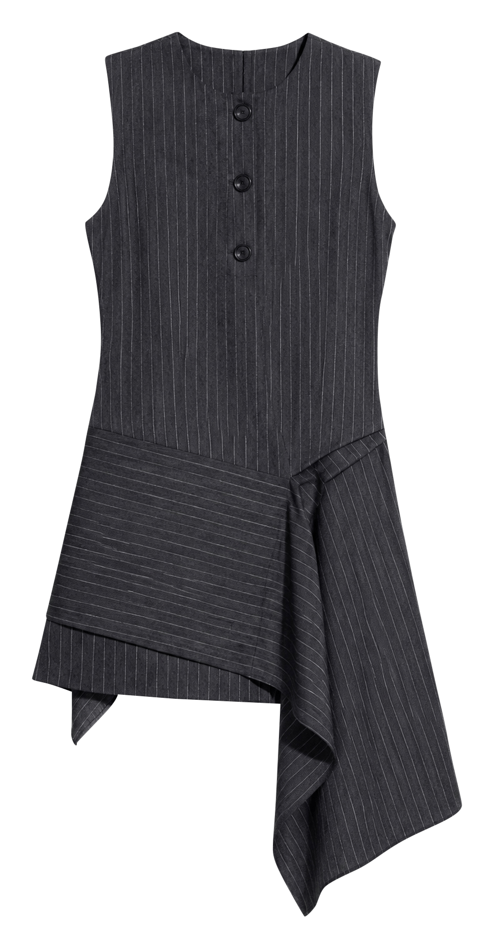 Robe courte rayée en laine mélangée IRO Gris