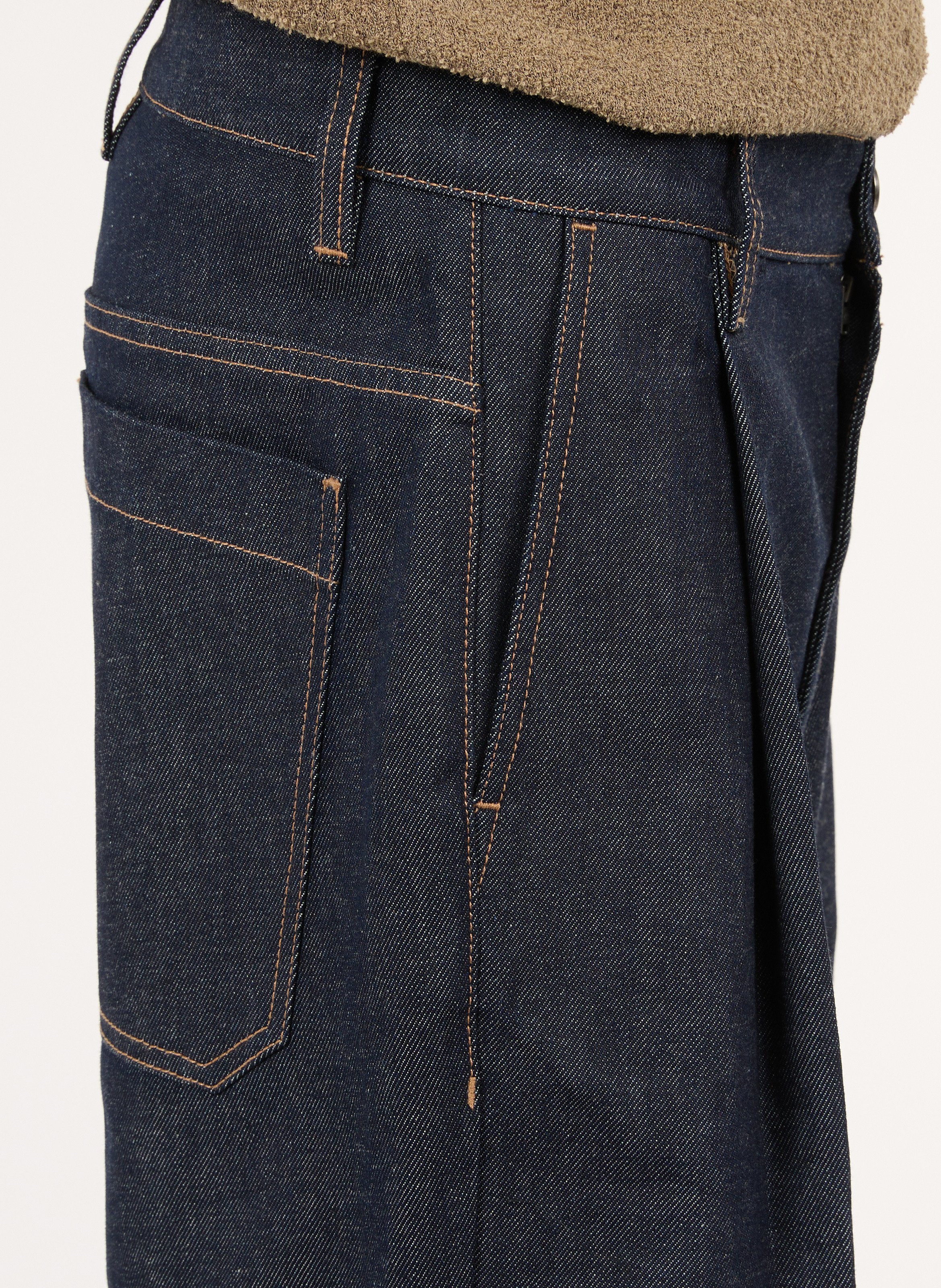 Baumwoll-Bermudas SAISON 1865 Blau