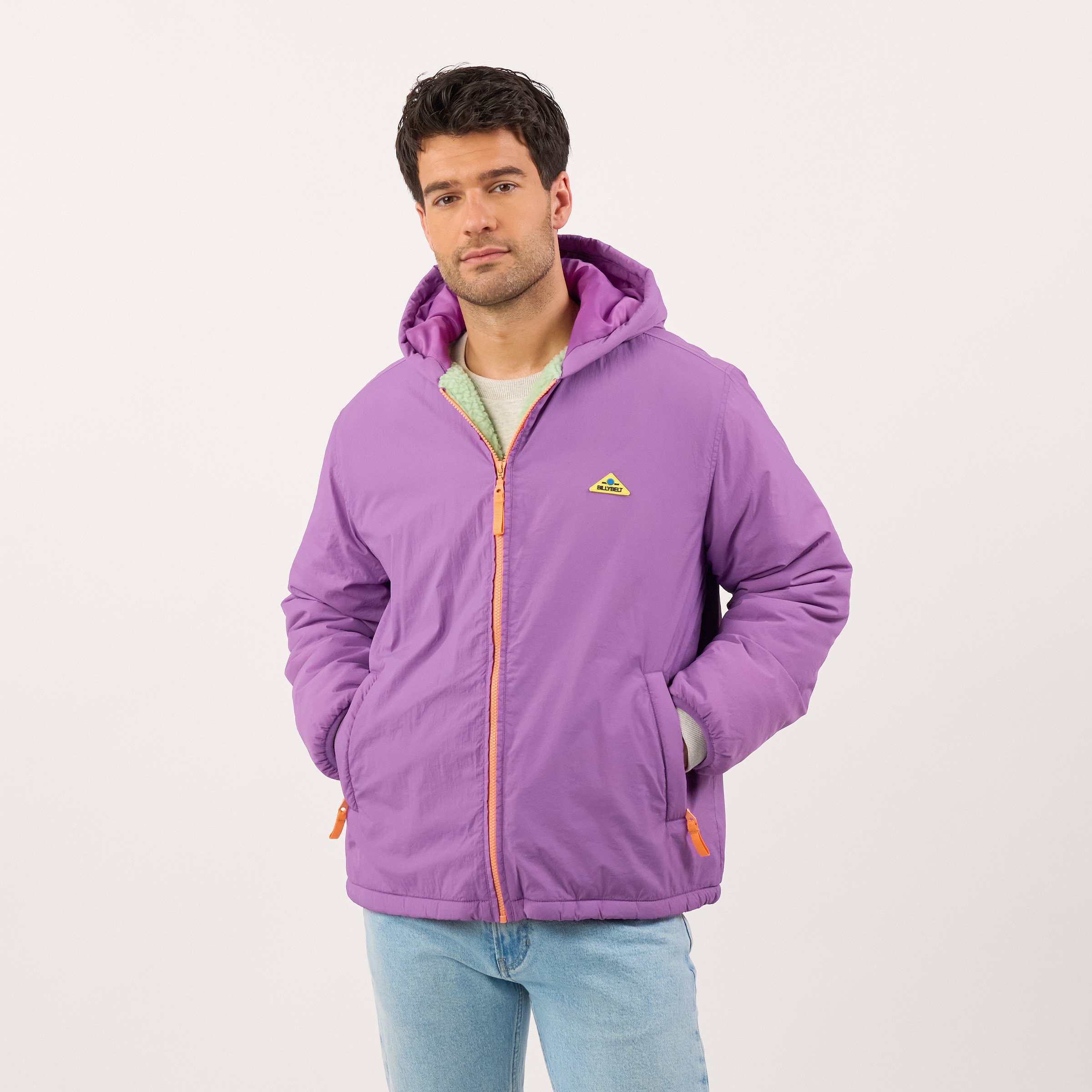 Unisex hooded parka BILLYBELT Purple