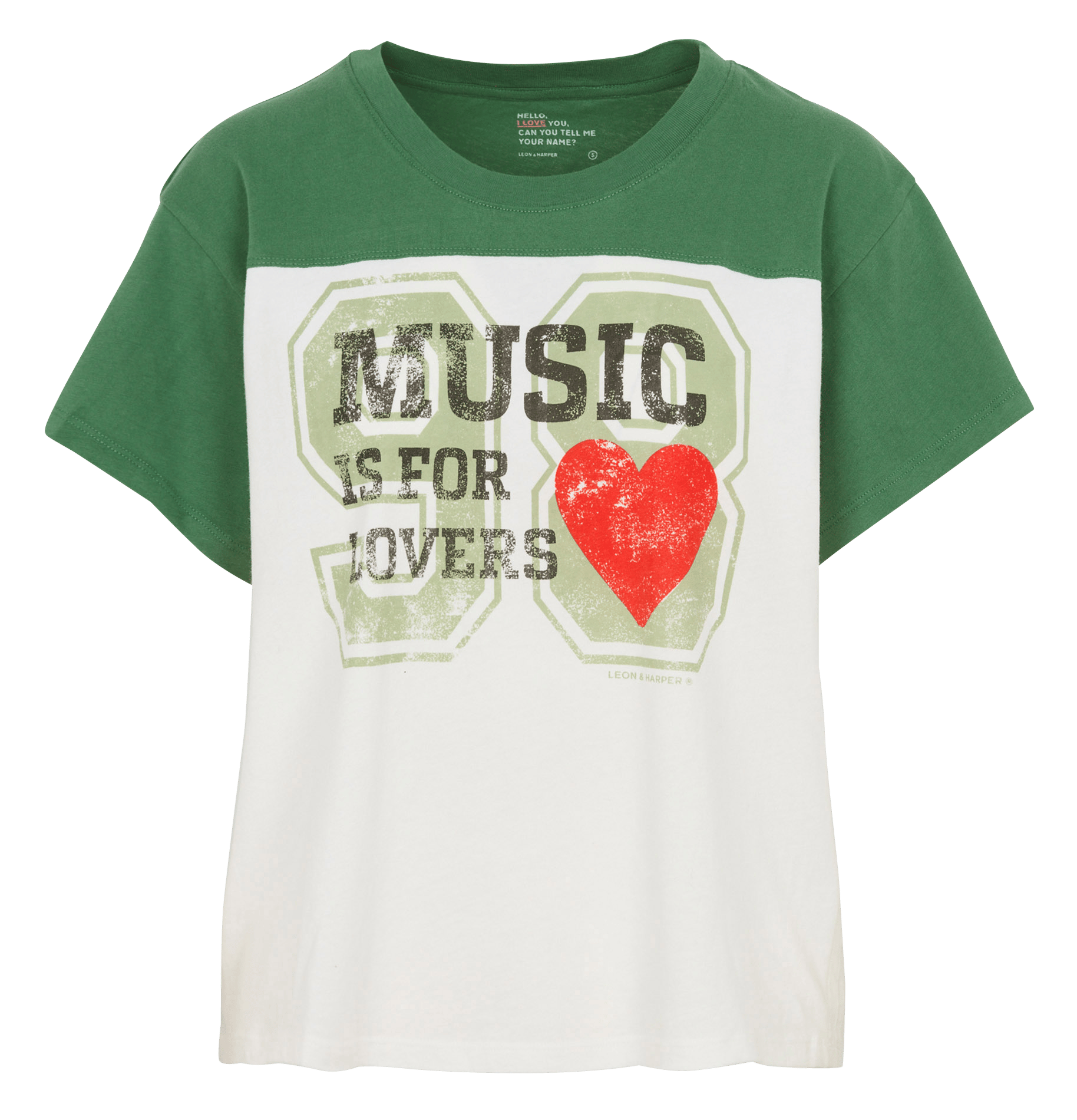 Tee-shirt imprimé en coton bio LEON & HARPER