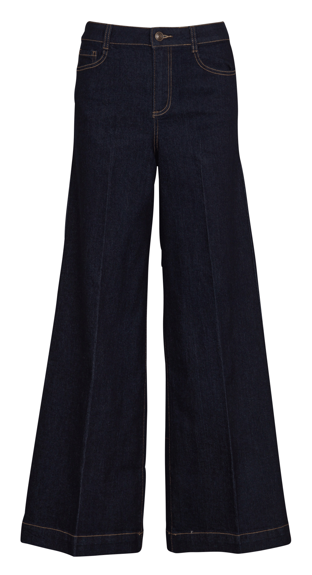 Wijde jeans met brede pijpen, lengte 34 MAISON 123 Blauw