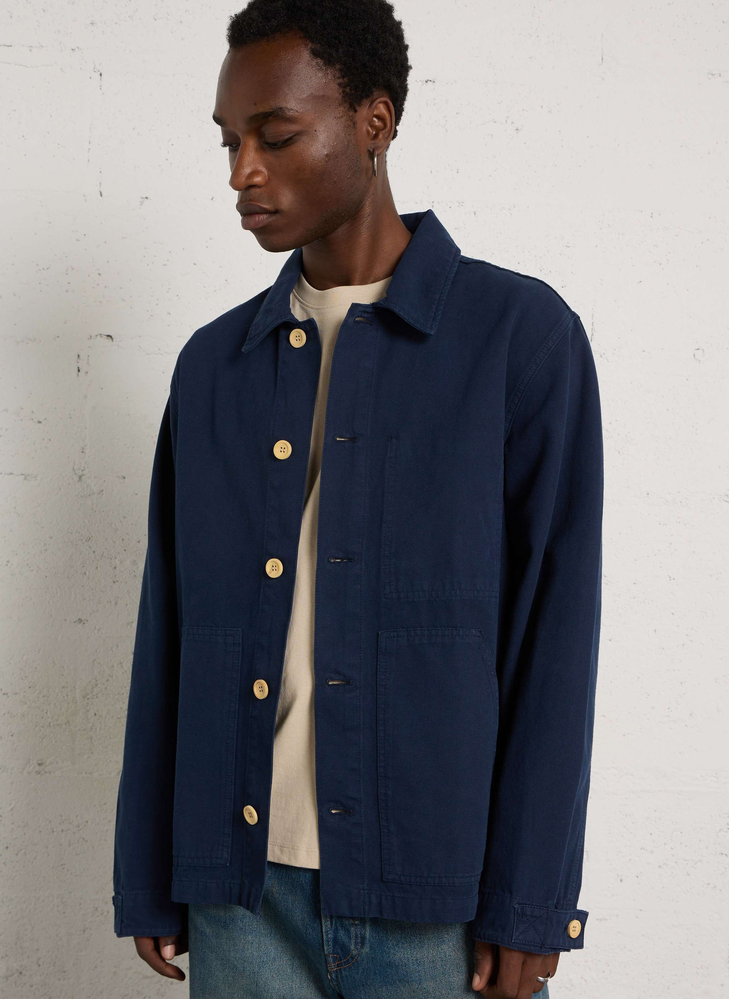 Veste droite en coton ARMOR LUX Bleu