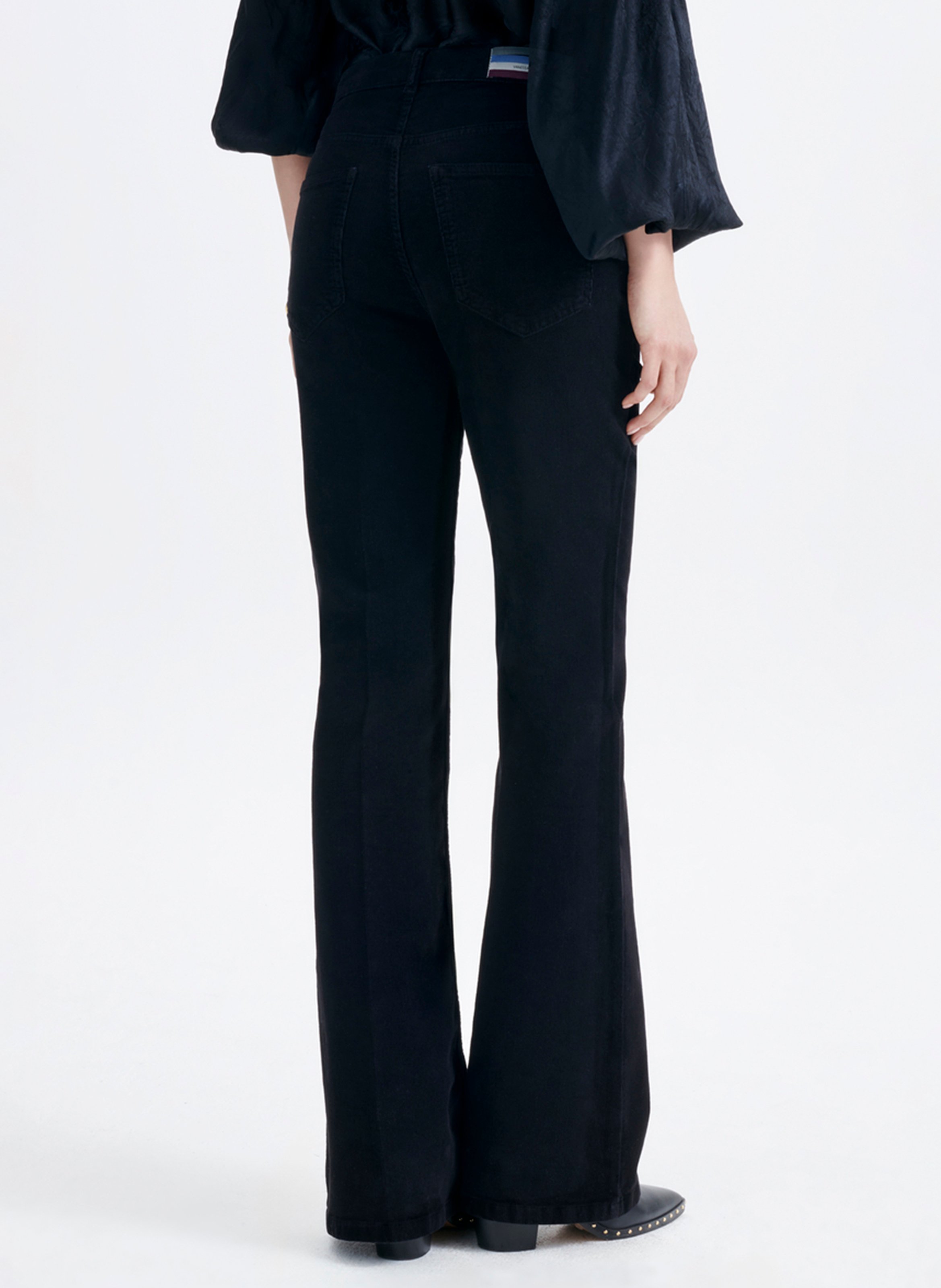 Jean flare en coton mélangé | Noir VANESSA BRUNO Femme