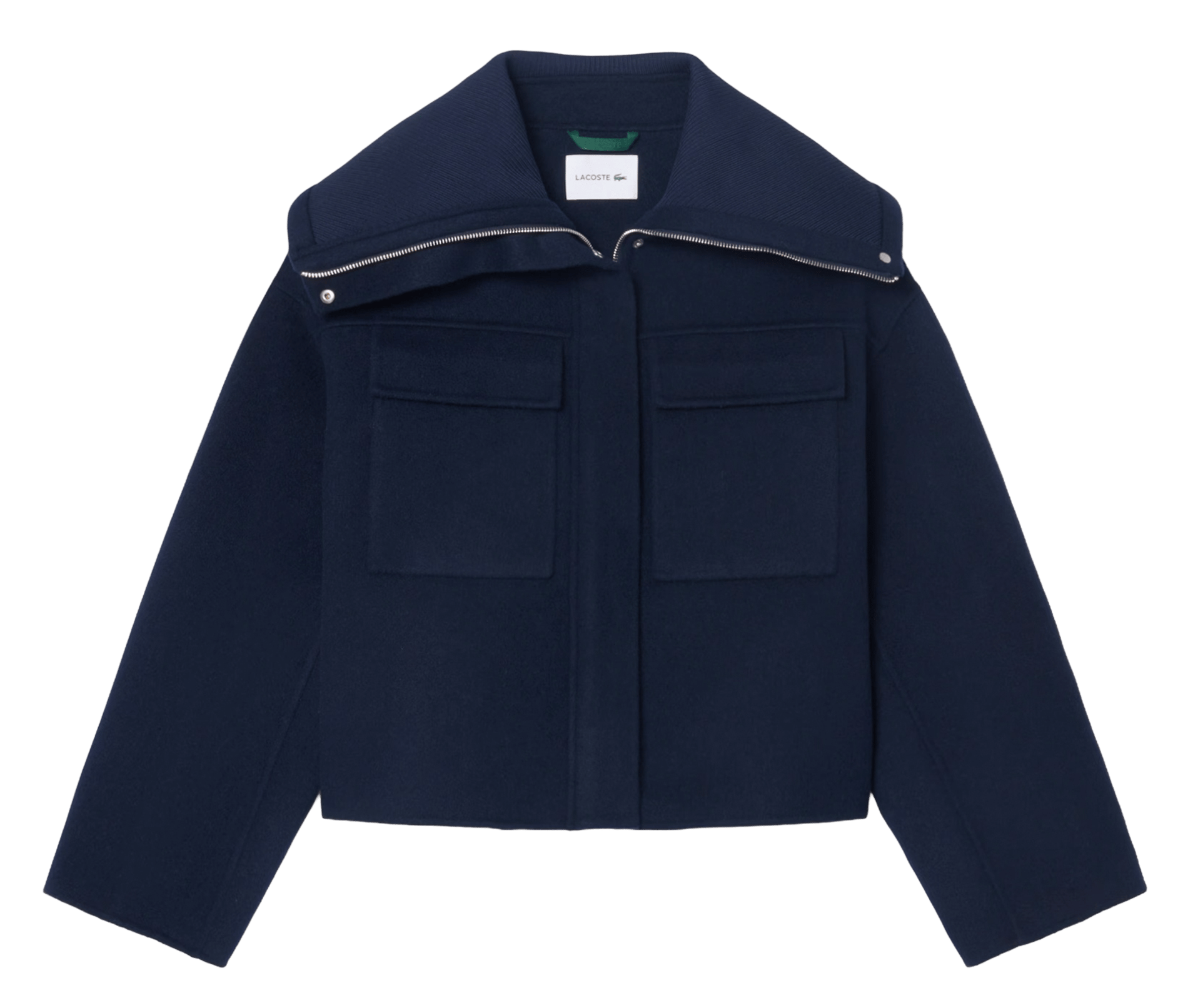 Truckerjack van wolmix LACOSTE Blauw