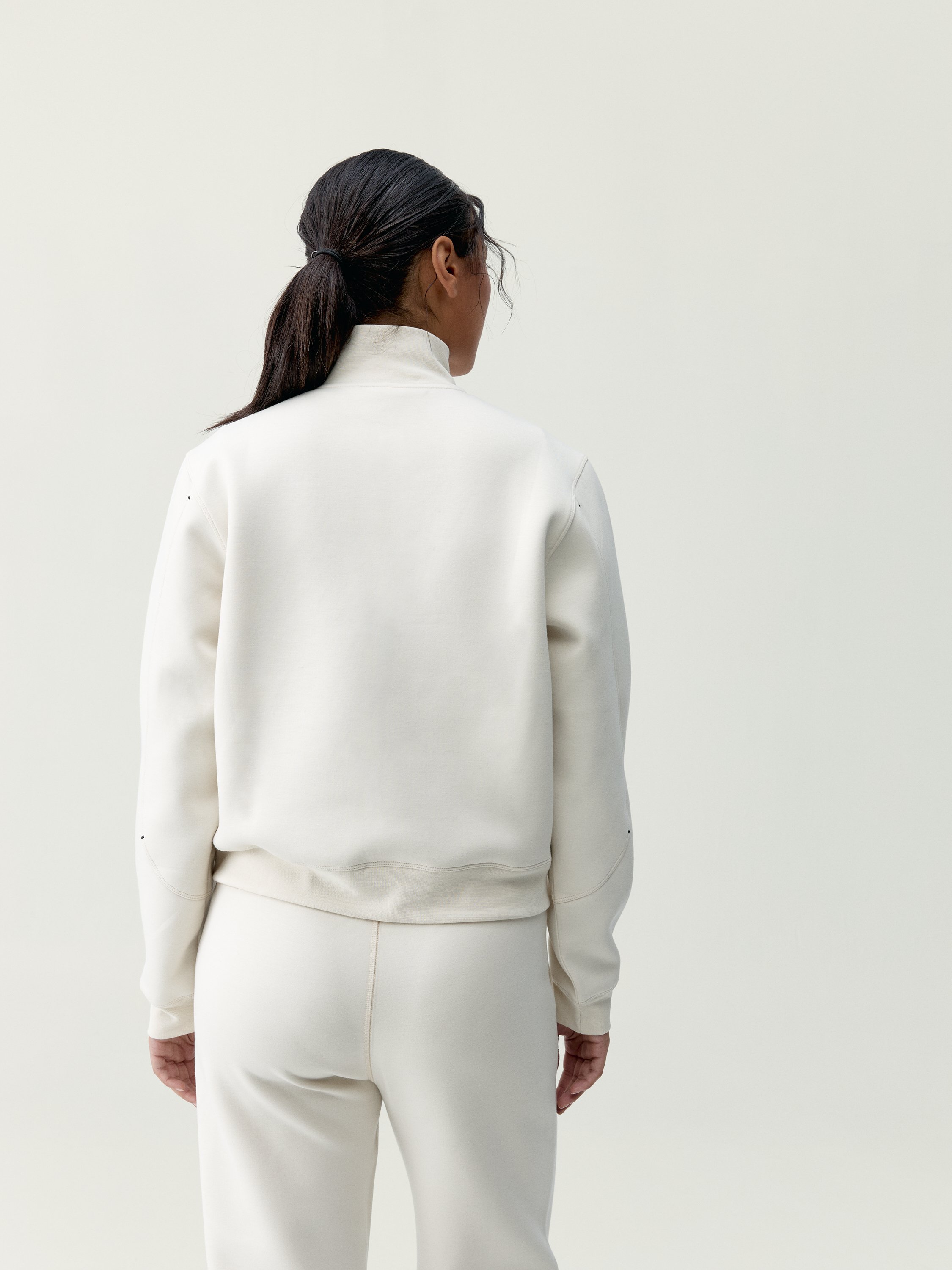 Women's BLOOM half-zip quick-drying sports sweatshirt BORN Beige
