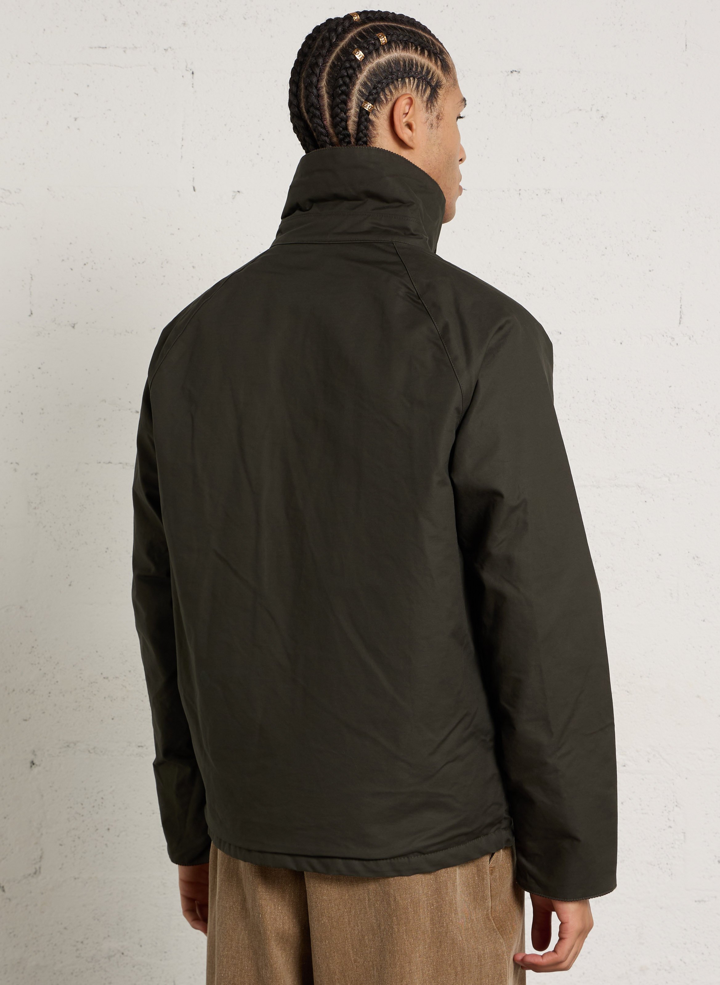 Gerader Blouson mit klassischem Kragen aus Baumwolle IMPERIAL Grun