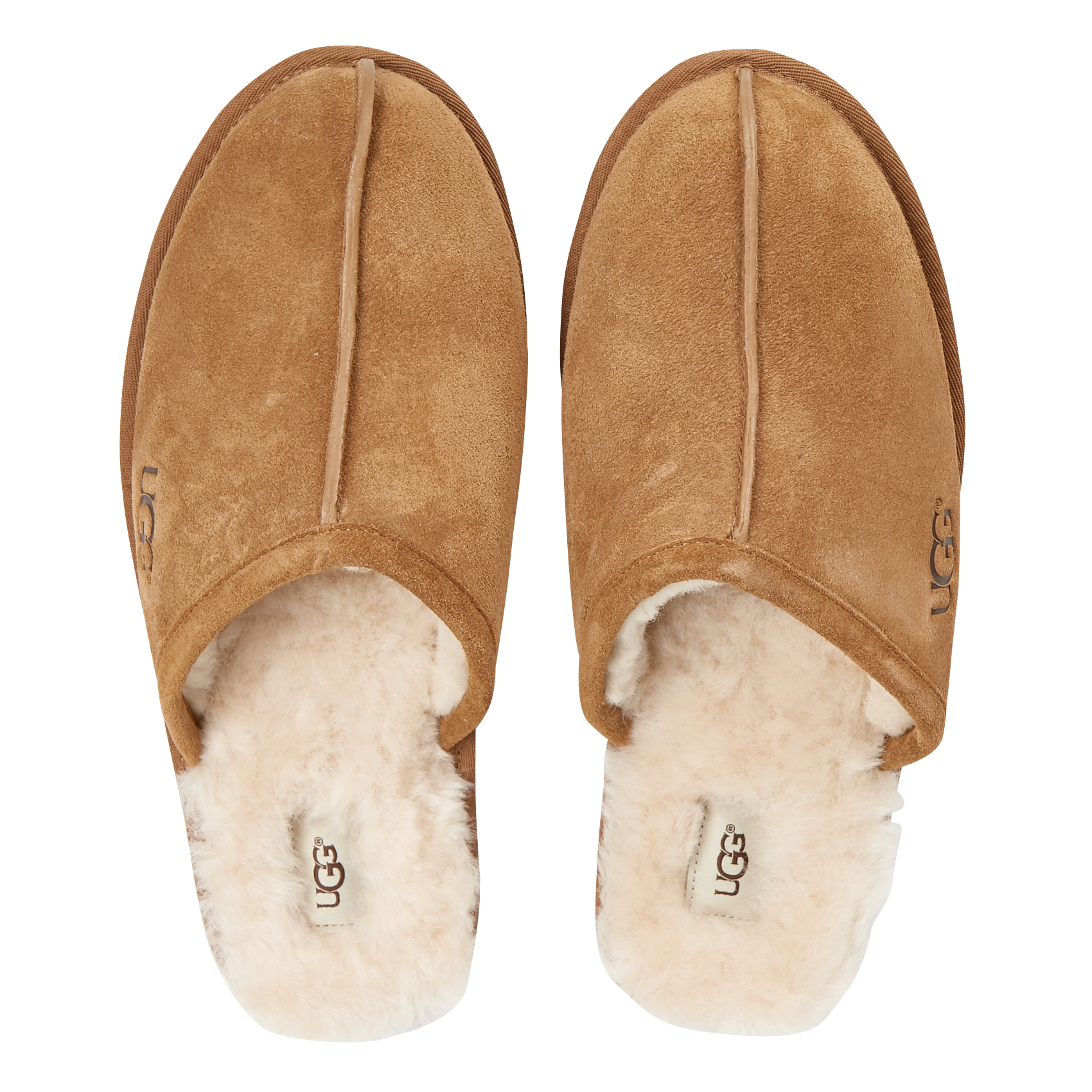 Chaussons en cuir velours UGG Marron