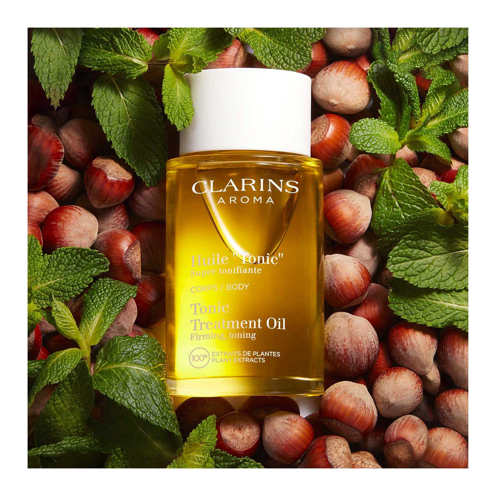 Tonic Treatment Oil - Verkwikkend - 100% plantenextracten CLARINS No color