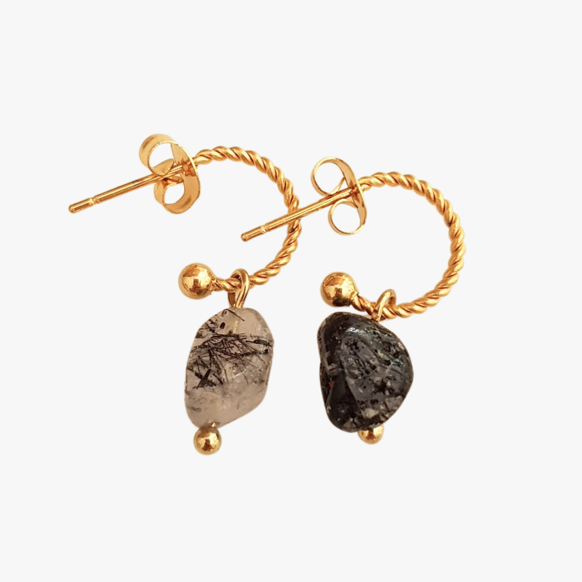 Rutile earrings GINANDGER Blue