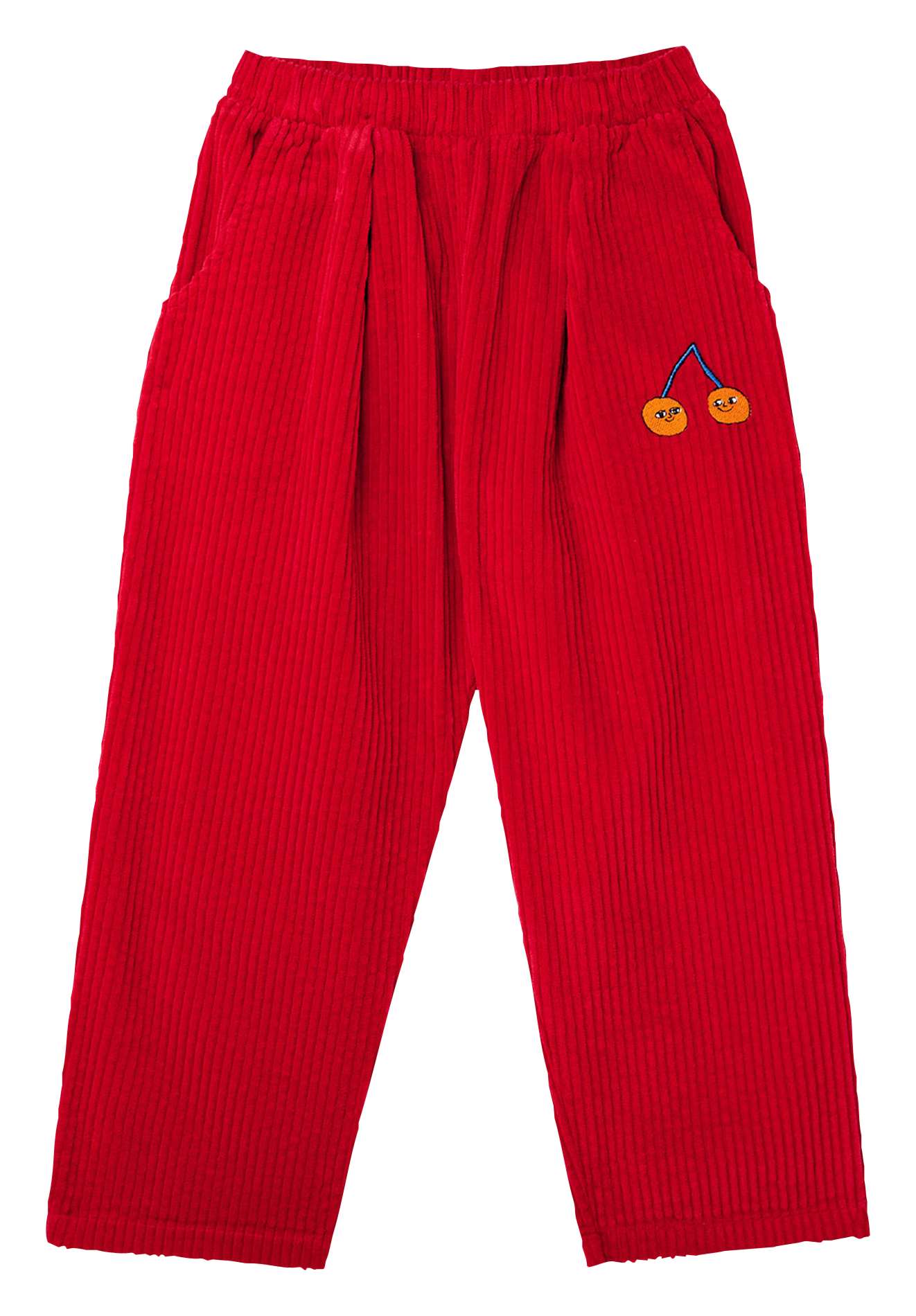 Pantalon droit en coton  THE CAMPAMENTO Rouge