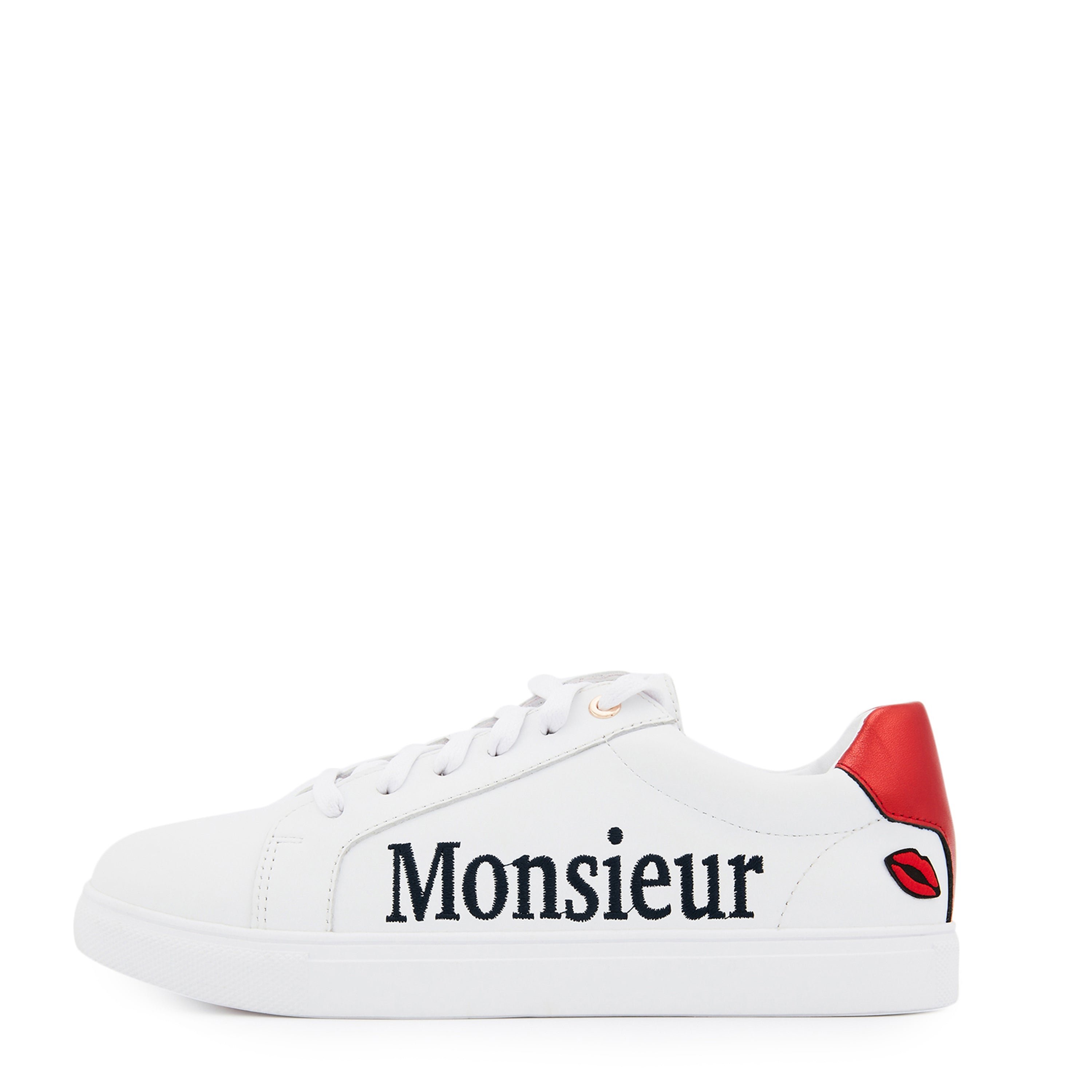 Leather sneakers BONS BAISERS PARIS White