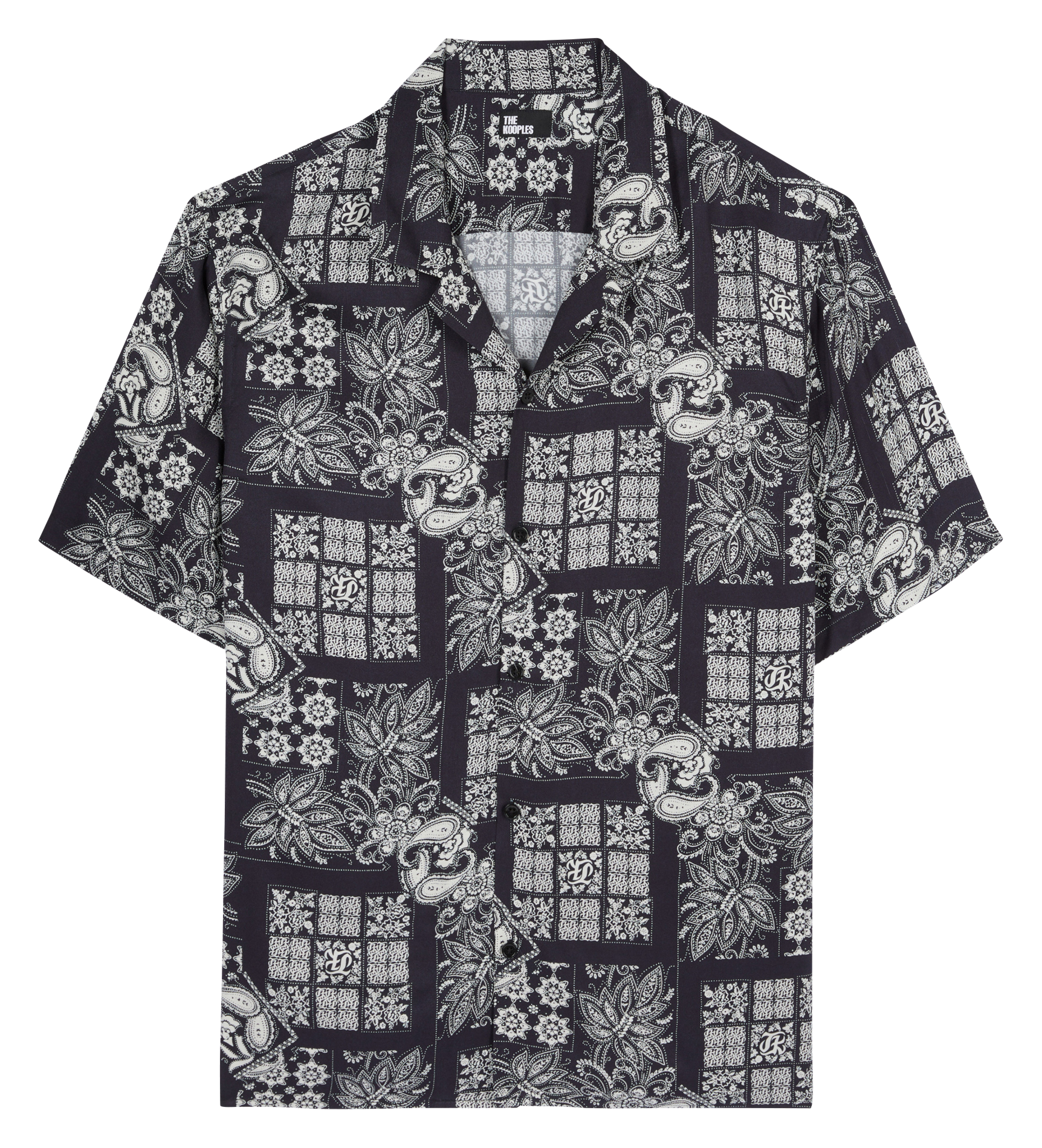 Chemise regular-fit col classique imprimée THE KOOPLES Bleu