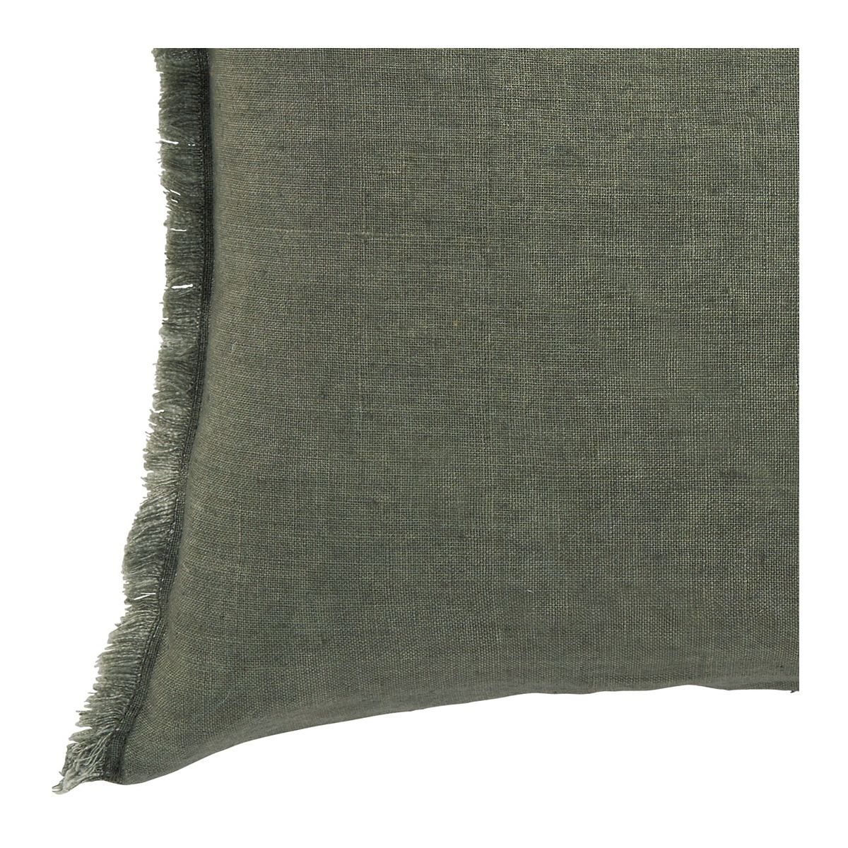 Chloé washed linen cushion cover - Celadon - 50 x 50 cm BLANC D'IVOIRE Green