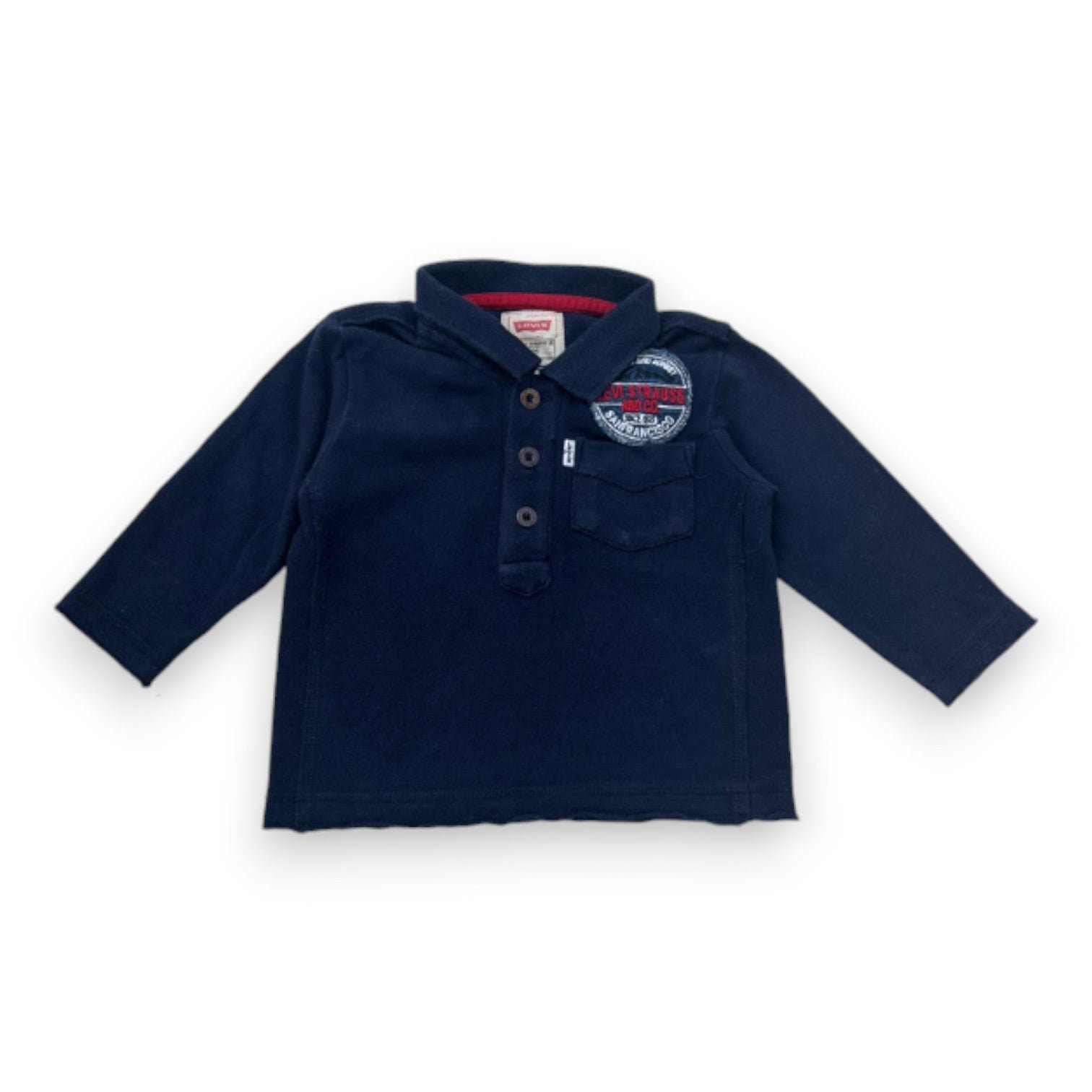 Blue baby polo - 6 months LEVI'S - Seconde main Blue