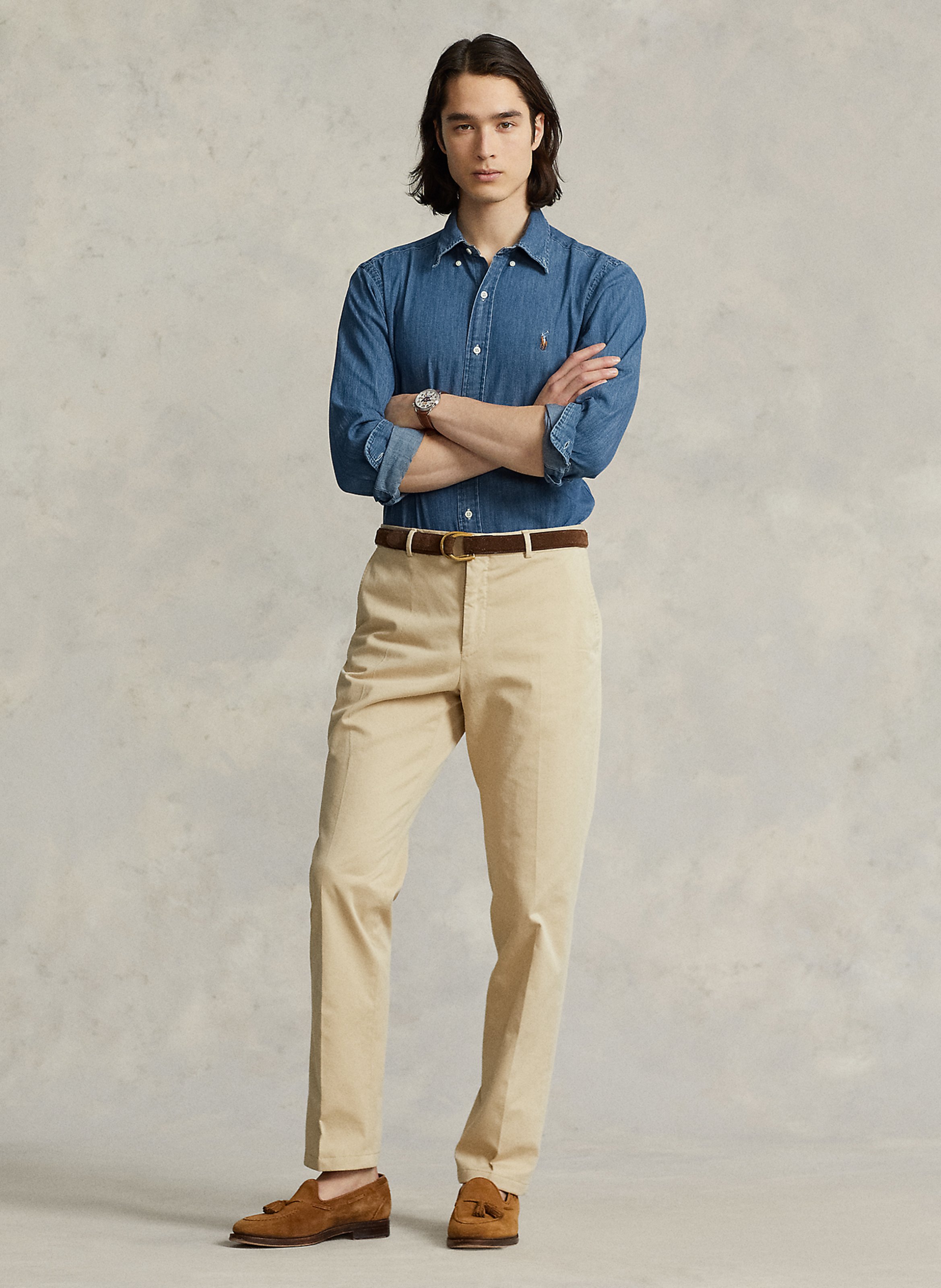 Jeanshemd mit Button-down-Kragen, Regular Fit POLO RALPH LAUREN Blau