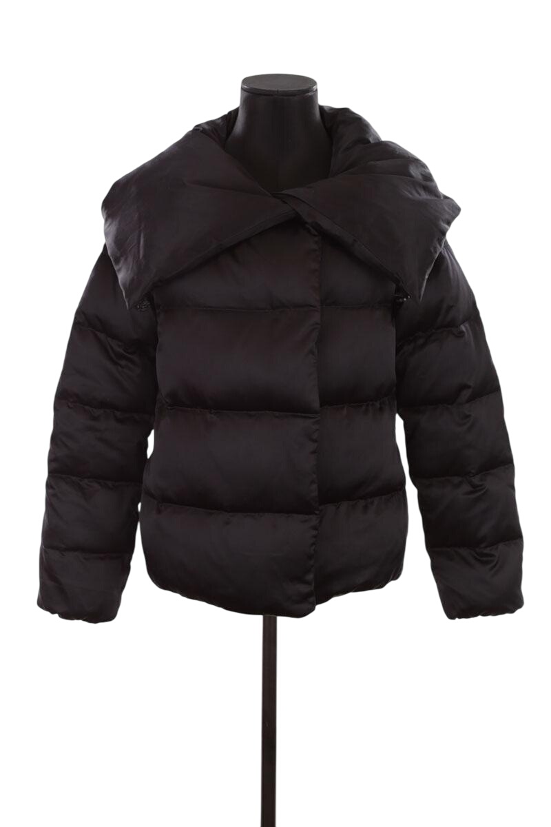 Lightweight quilted padded jacket with high neck DIANE VON FURSTENBERG - Seconde Main Black