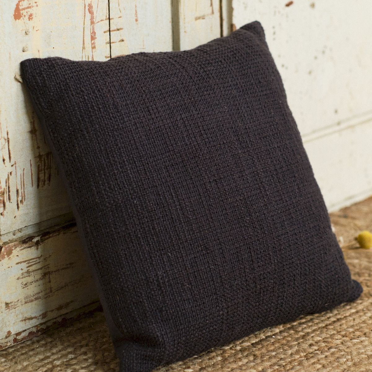 Square removable cotton cushion TODAY LINGE DE MAISON Grey