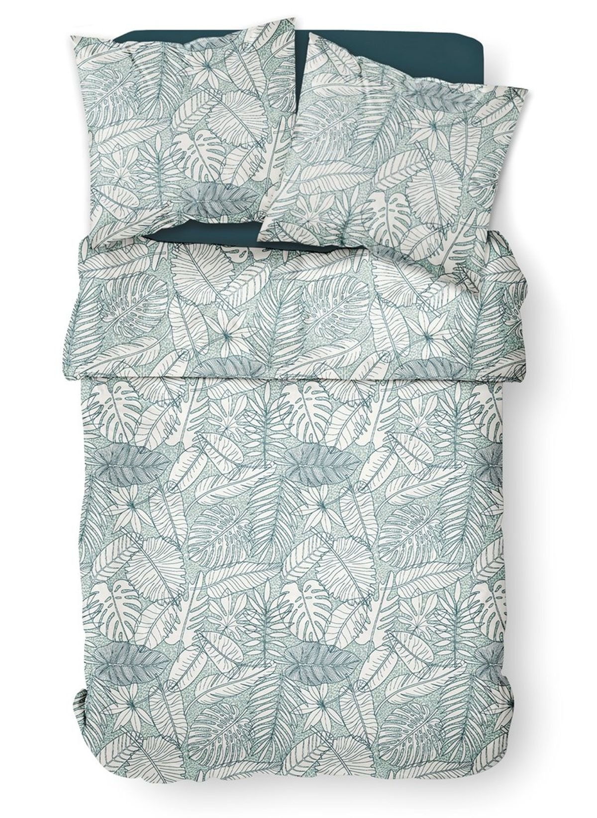 Printed cotton bedding set TODAY LINGE DE MAISON White