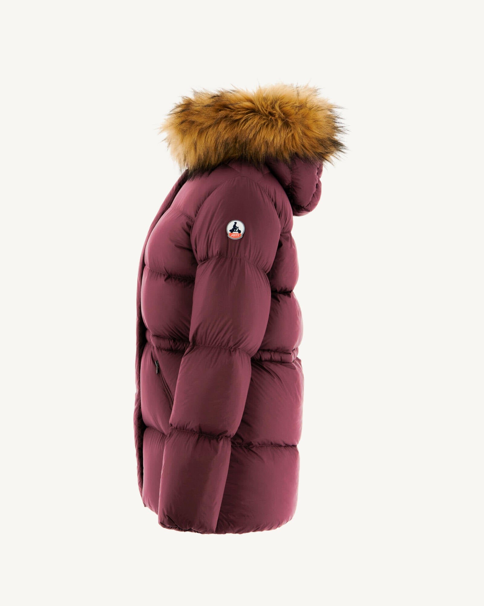 Luxury 2.0 Hooded Puffer Jacket for Extreme Cold JOTT Pink