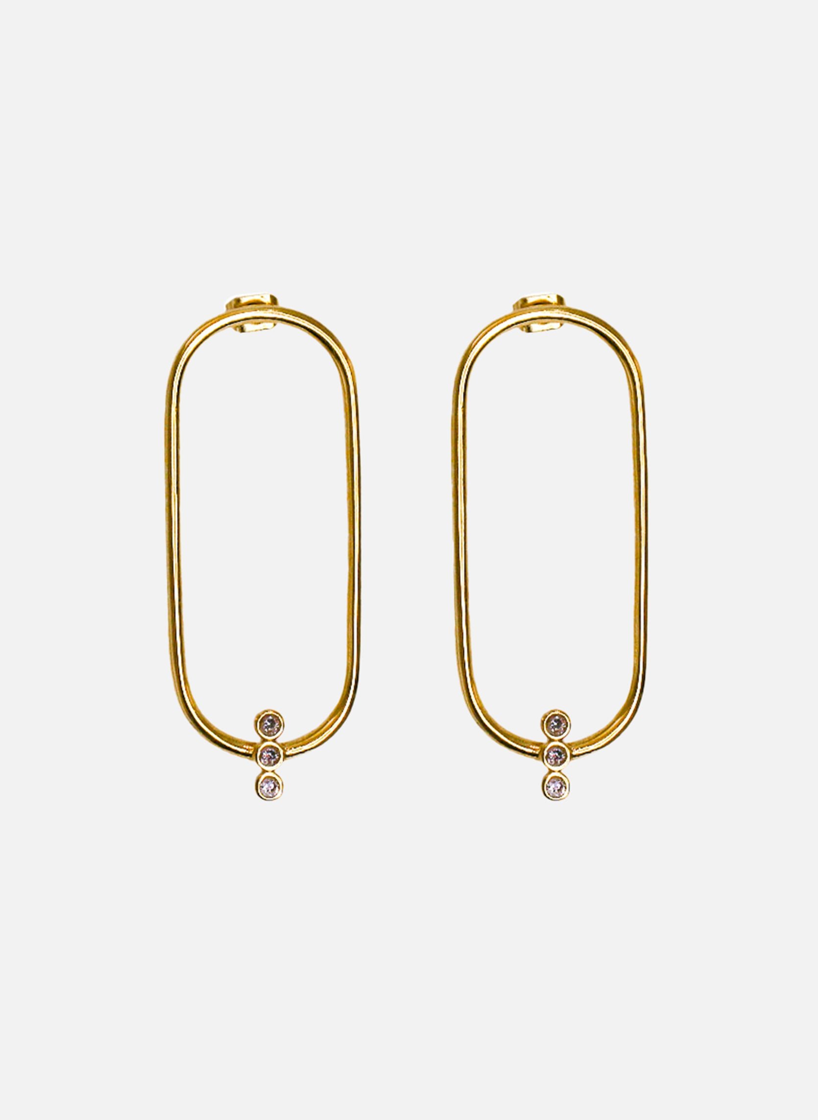 Dangling earrings Ilithyie AEC Paris White