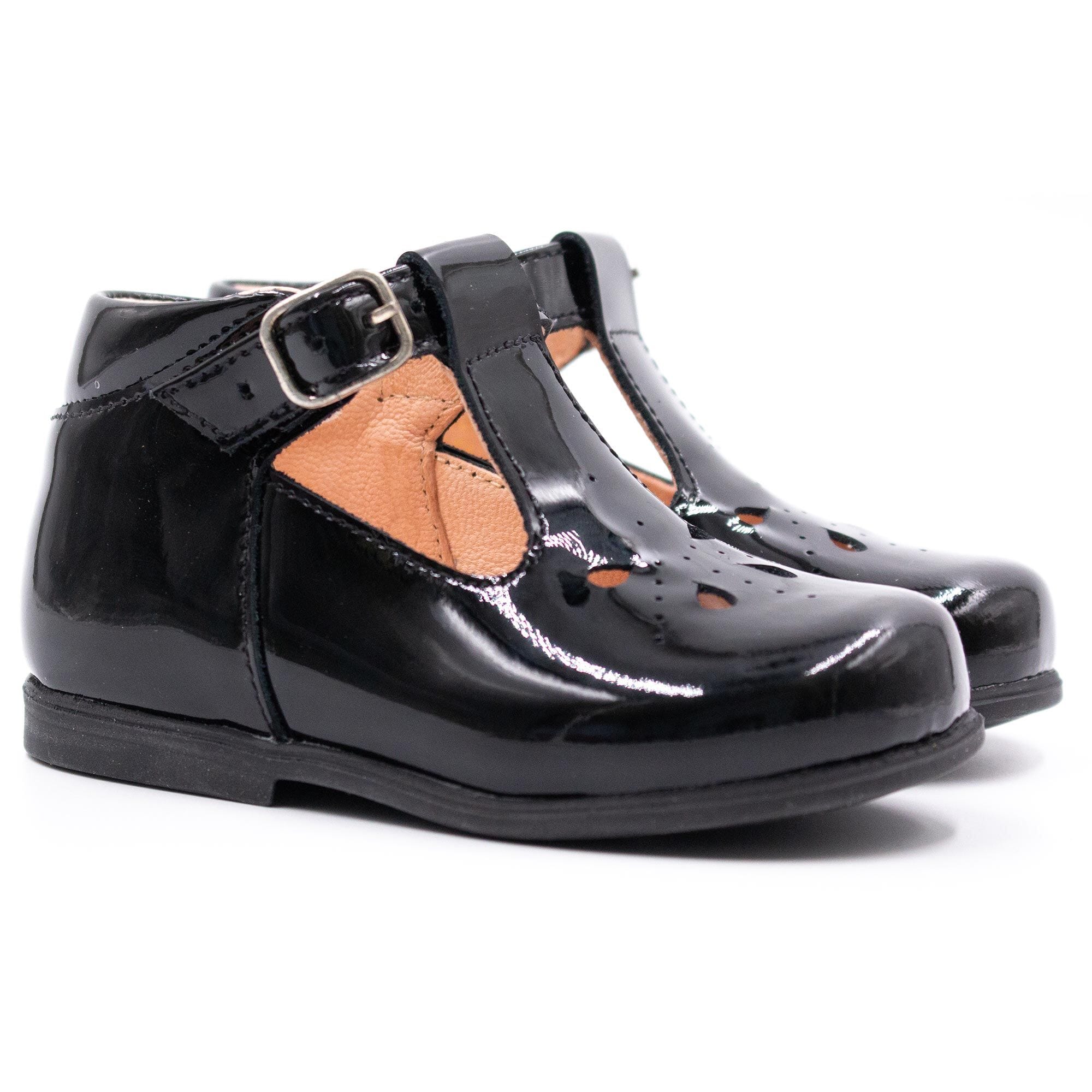 Patent leather baby girl shoes Boni & Sidonie Black