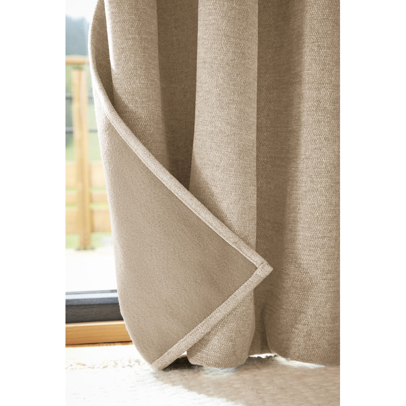 Blackout and Thermal Curtains L'EFFET PAPILLON Beige
