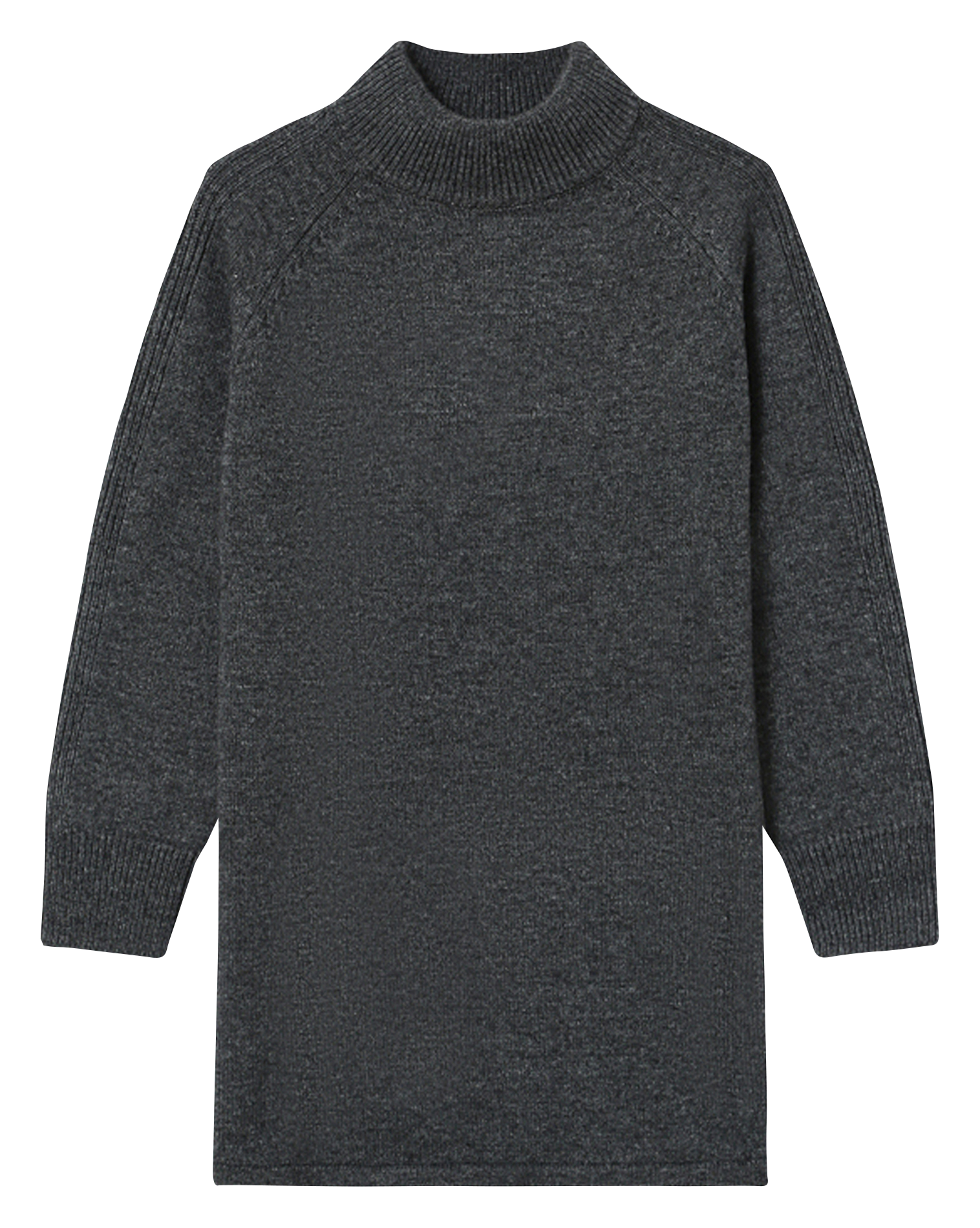 Robe courte col montant GRACE ET MILA Grey