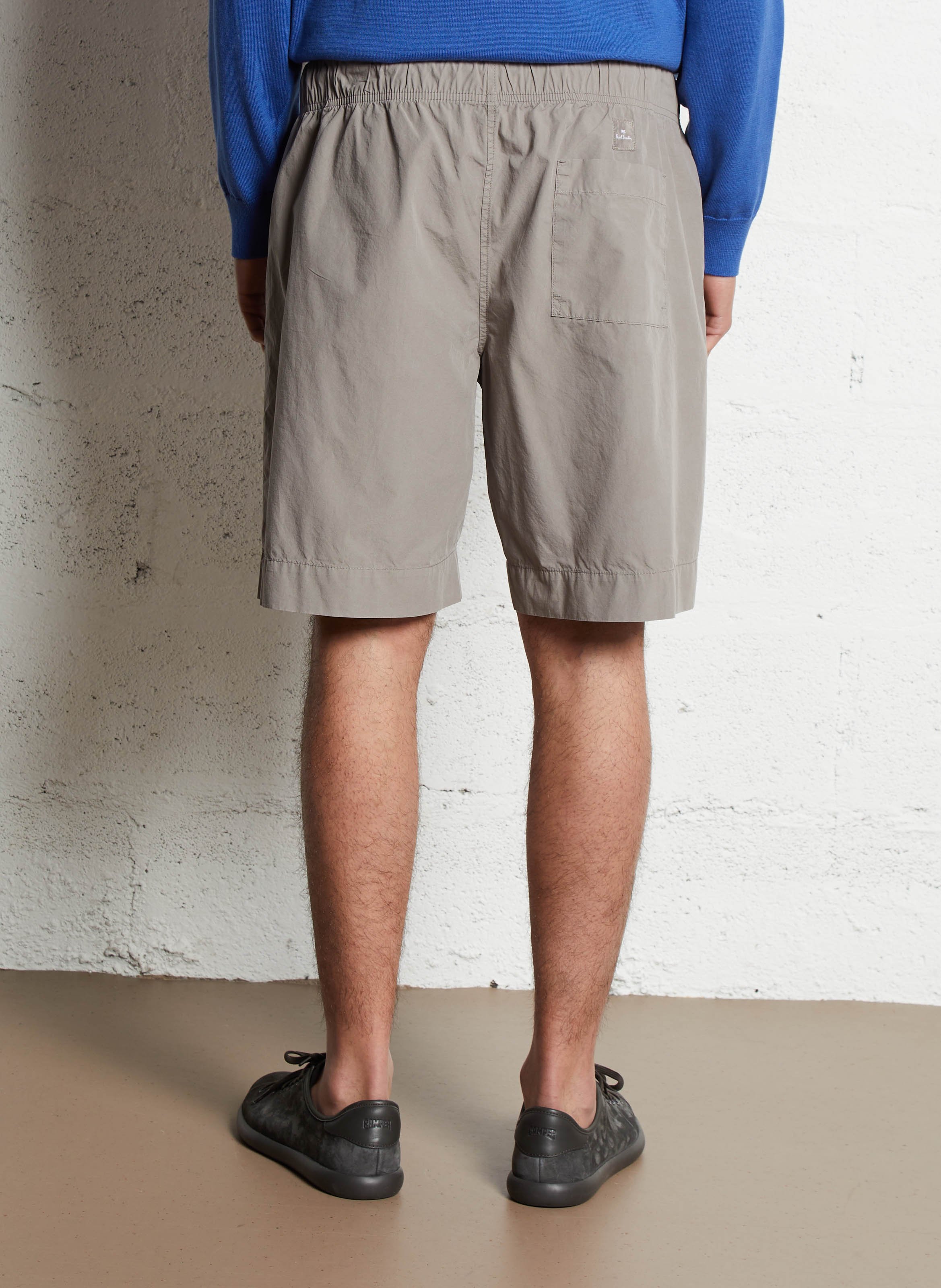 Straight-cut organic cotton shorts PAUL SMITH Brown