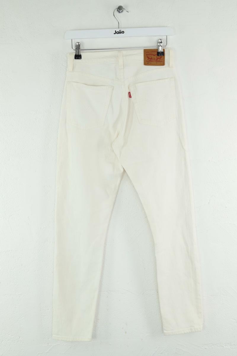 501 slim jeans in cotton LEVI'S - Seconde main White